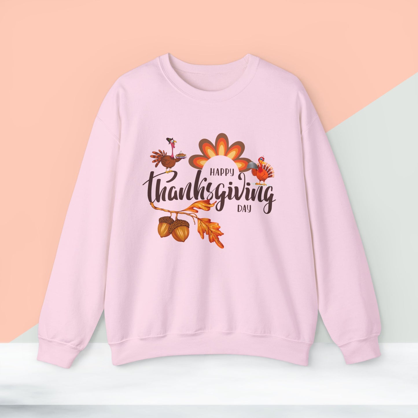 Happy Thanksgiving Day Sweatshirt - Unisex Heavy Blend, Happy Thanksgiving2024 Sweatshirt, Thanksgiving Gift, Festive Sweatshirt.