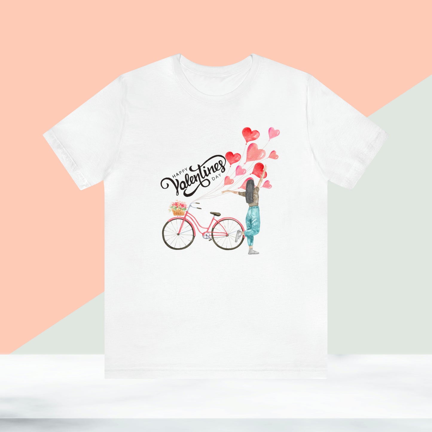 Happy valentines day Unisex Jersey Short Sleeve Tee