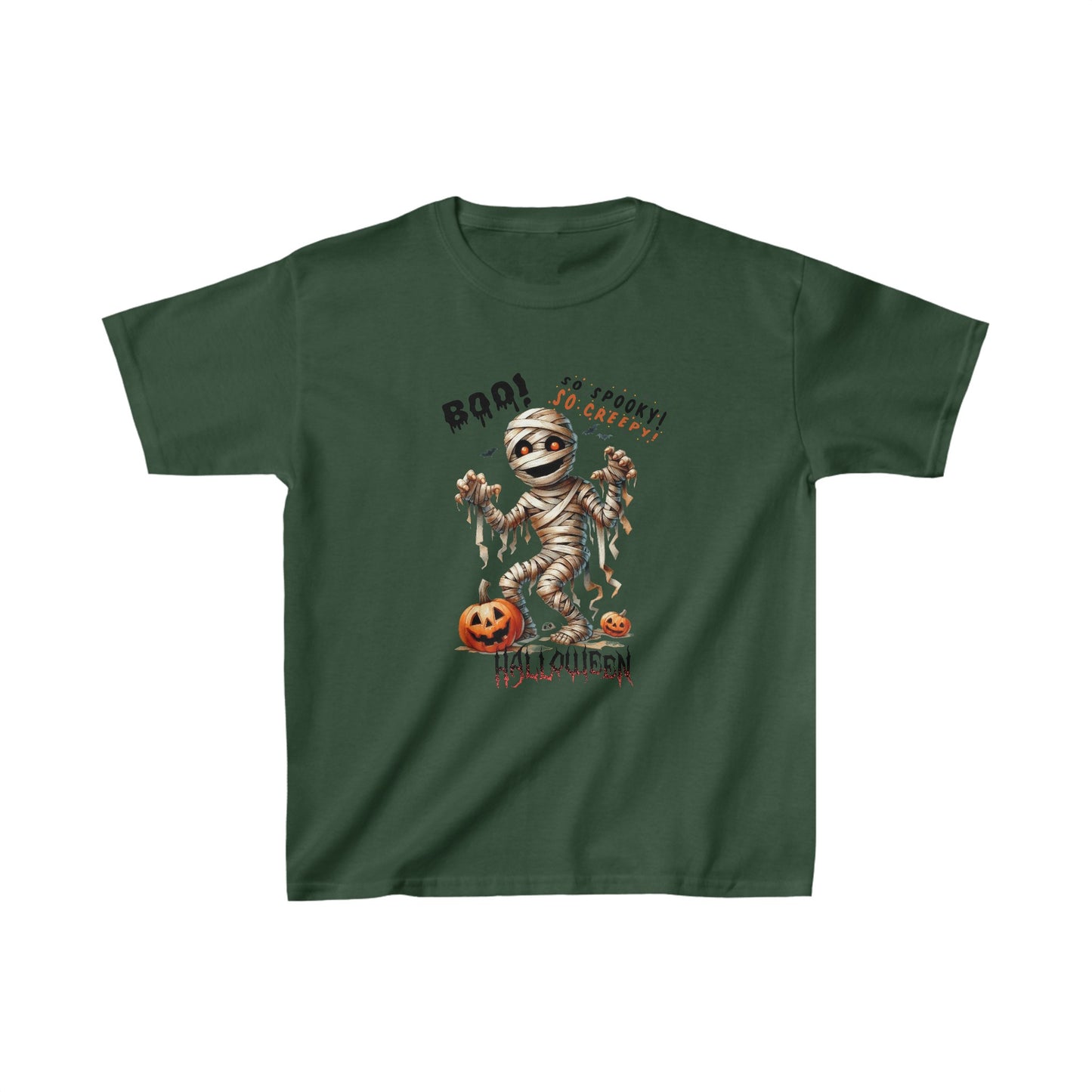 So Spooky So Creepy Halloween Kids Shirt, Spooky Halloween Kids Heavy Cotton™ Tee, Spooky Season Kids Shirt, Spooky Vibes Shirt, Trick Or Treat Cotton T-Shirt.