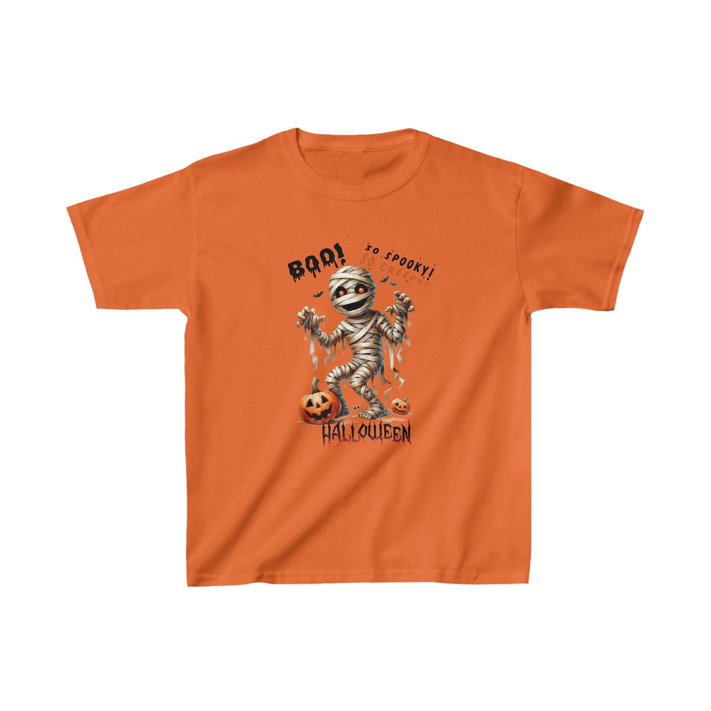 So Spooky So Creepy Halloween Kids Shirt, Spooky Halloween Kids Heavy Cotton™ Tee, Spooky Season Kids Shirt, Spooky Vibes Shirt, Trick Or Treat Cotton T-Shirt.