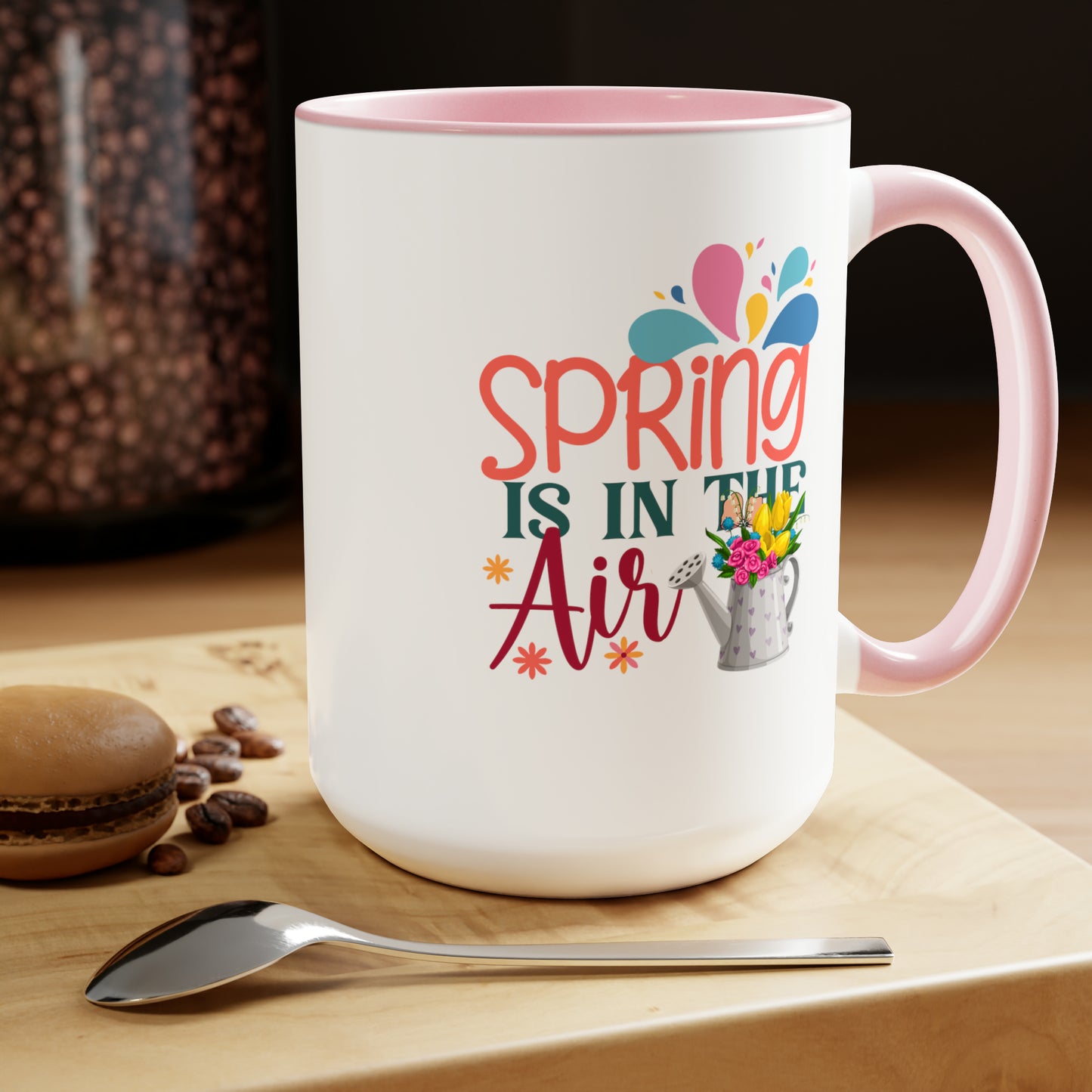 Spring Is In The Air two-Tone Coffee Mugs, 15oz