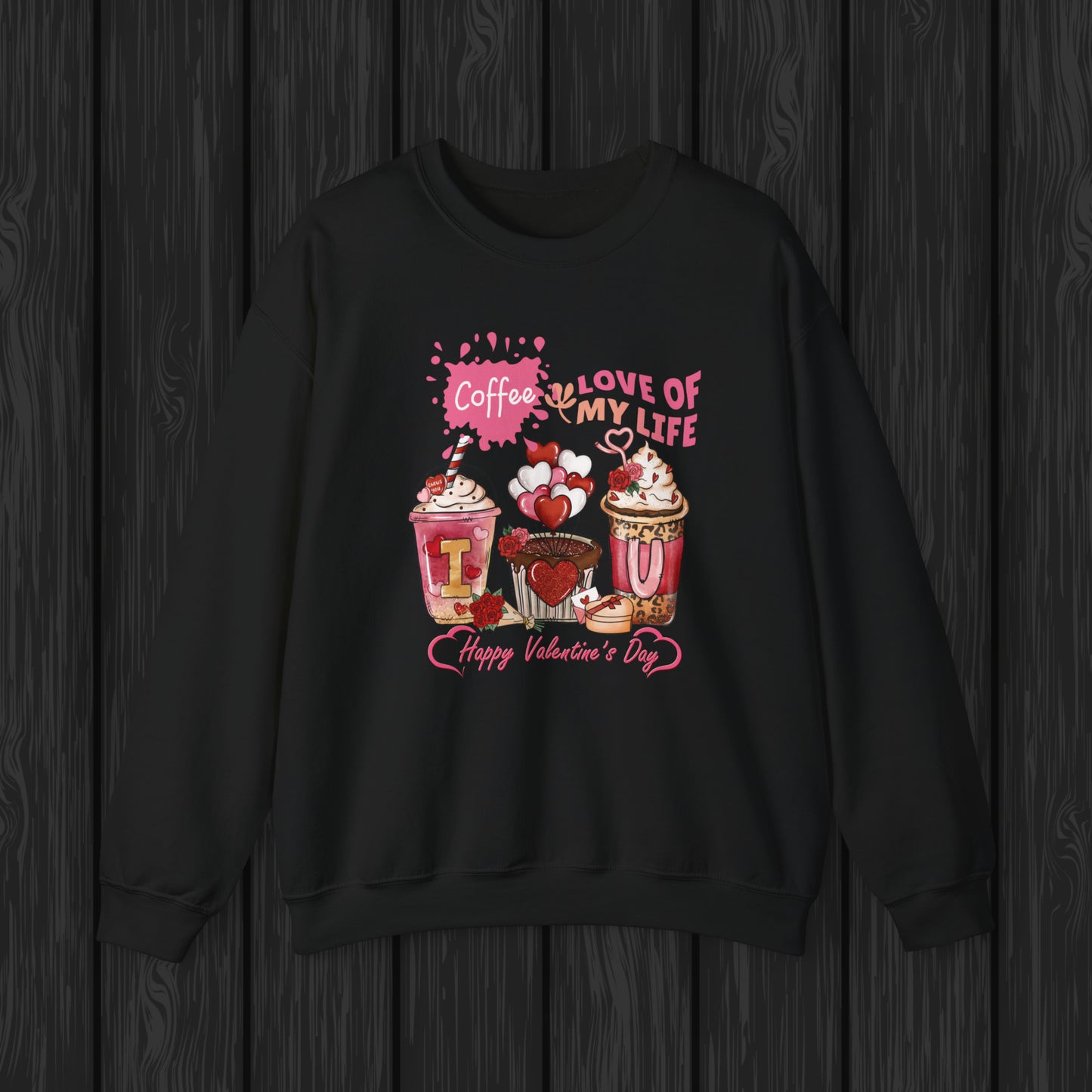 Happy valentines day Unisex Heavy Blend™ Crewneck Sweatshirt