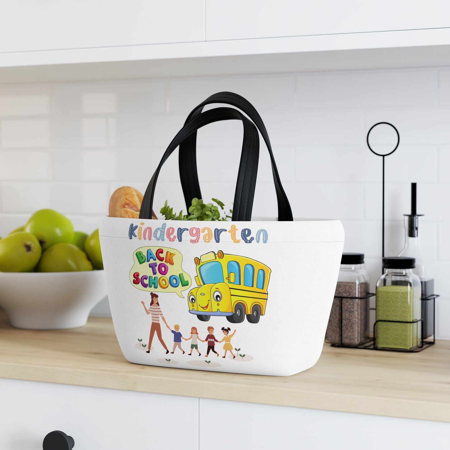 Back To School Lunch Bag, Back to Learning Lunch Bag, Ready for School Lunch Bag.