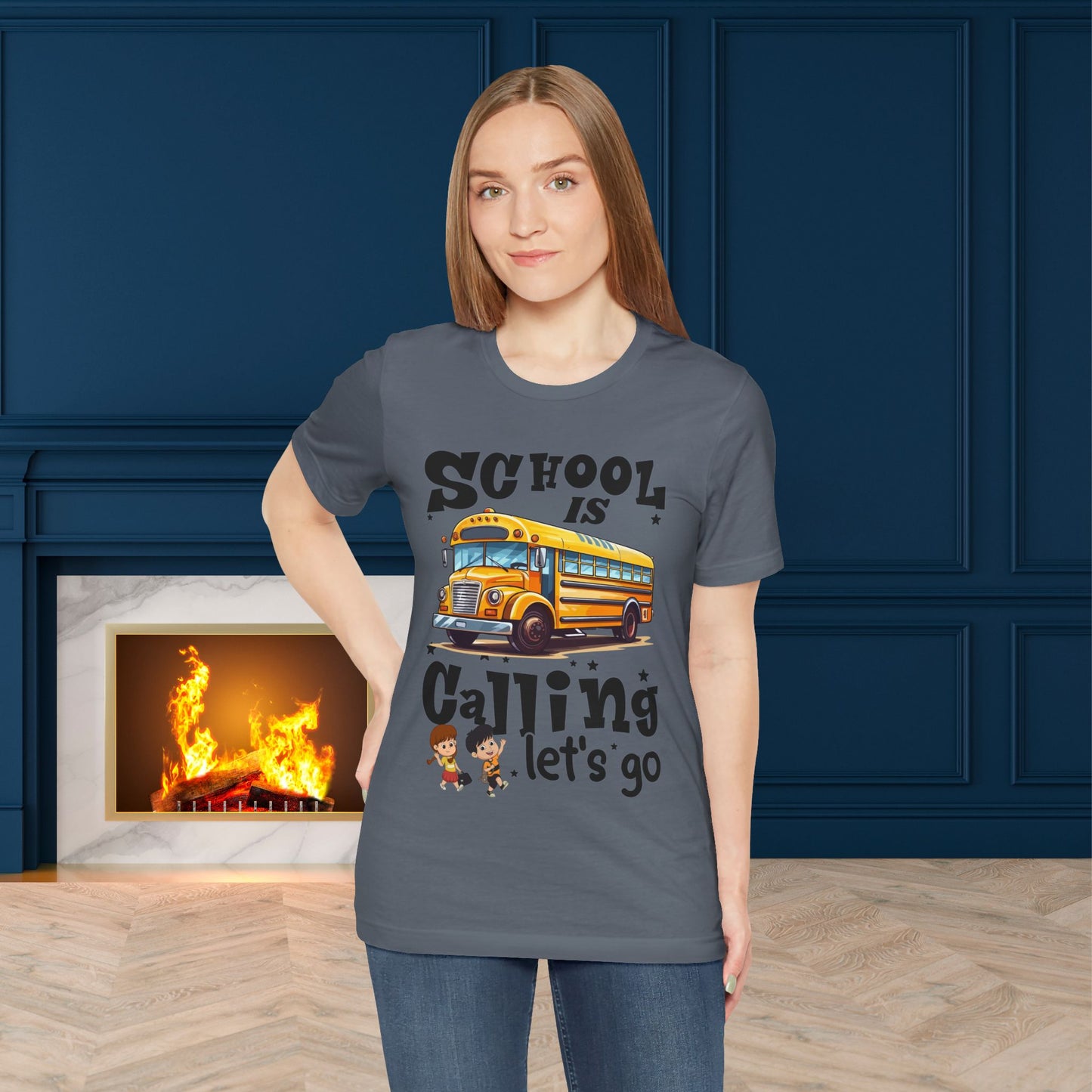 School Is calling T-shirt, First Day Of School T-Shirt, Teacher Back To school unisex jersey short sleeve.First Day Vibes T-Shirt.