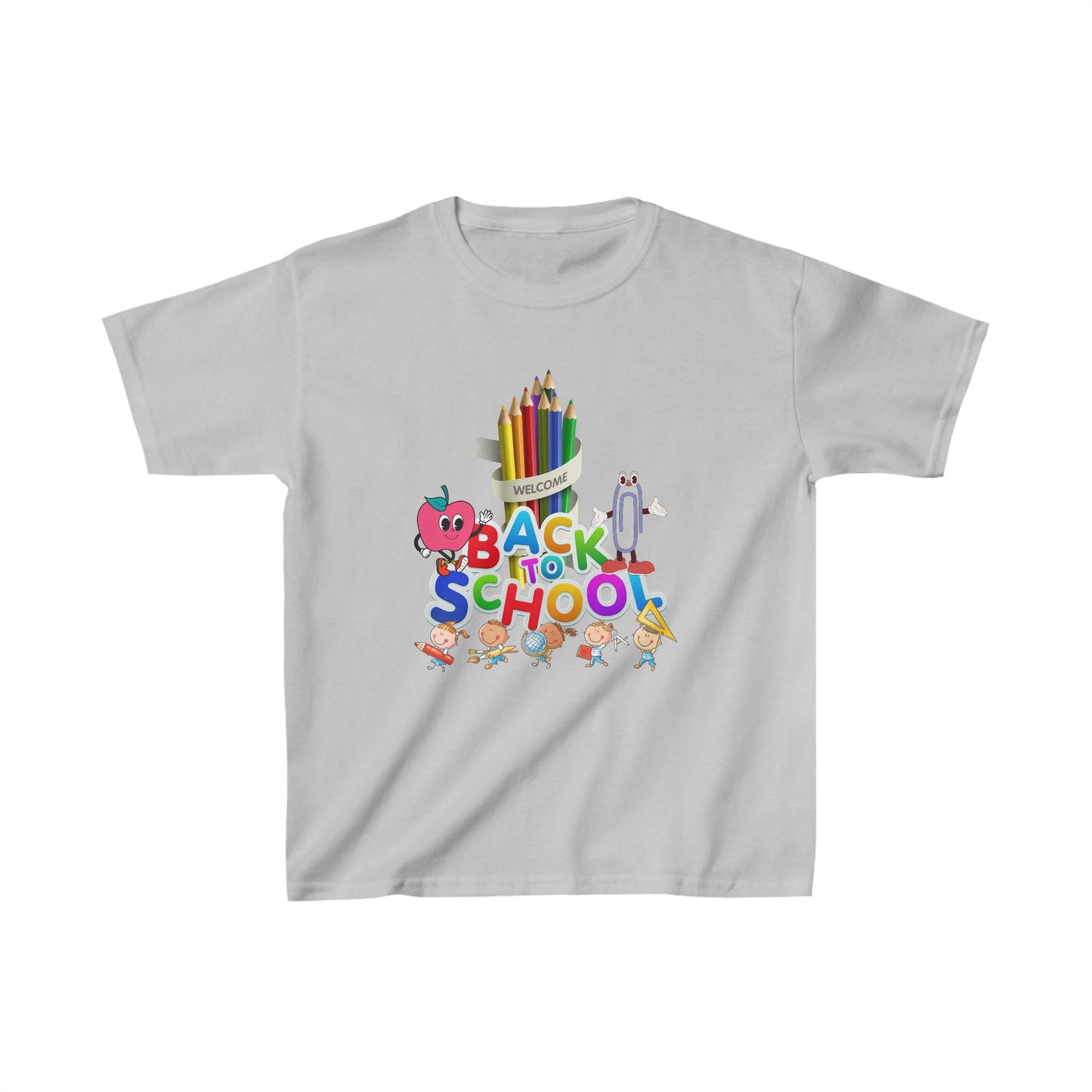 Back To School Kids Heavy Cotton™ Tee, Back to school Kids Shirt, 1st Day Of School Shirt, Back To School Cotton T-Shirt.