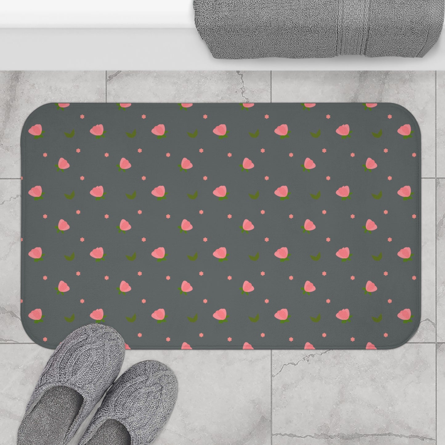 Happy Valentines Day Bath Mat