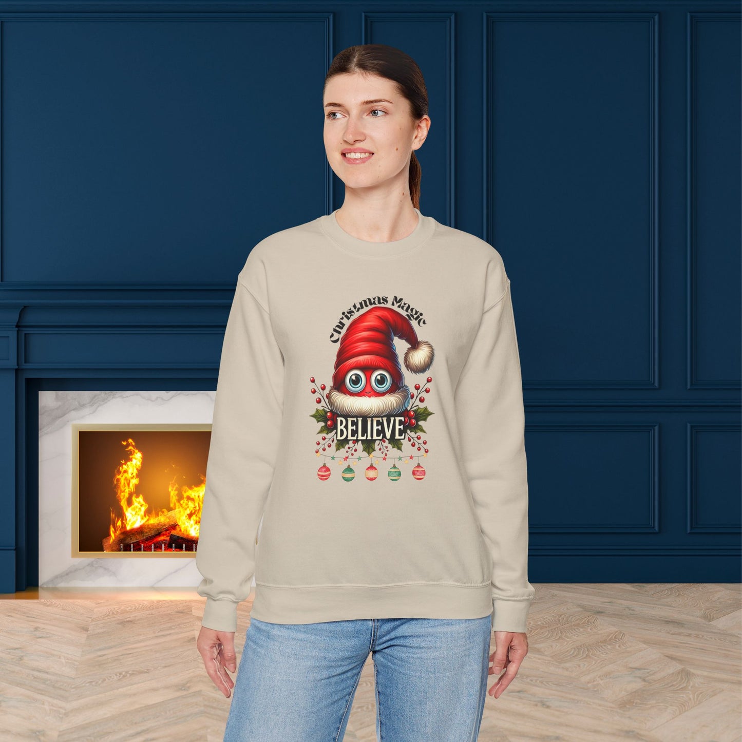 Christmas Magic Christmas Sweatshirt - Unisex Heavy Blend, Merry Christmas, Festive, Christmas Gift, Crewneck, merry Christmas Sweatshirt, Christmas Sweatshirt  Christmas Gift, Festive Sweatshirt.