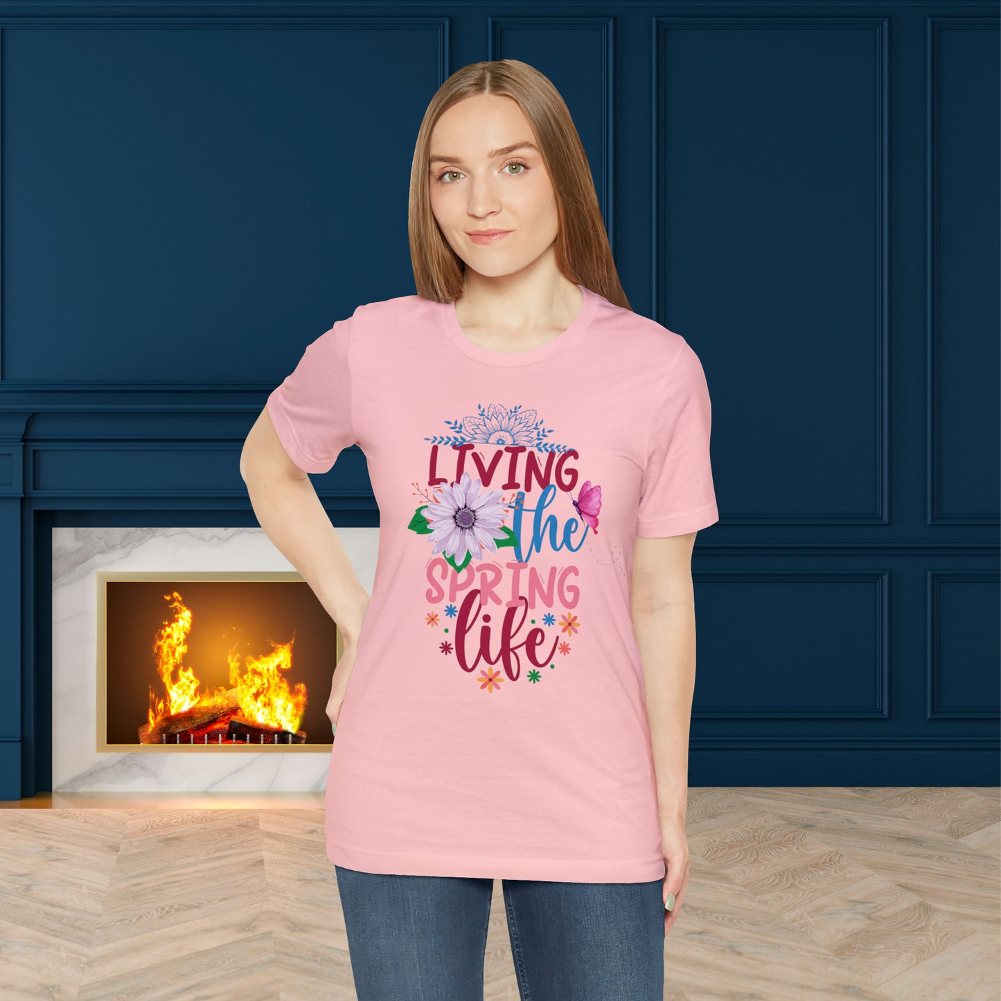 Living The Spring Life Unisex T-shirt, Spring Trendy Shirt.