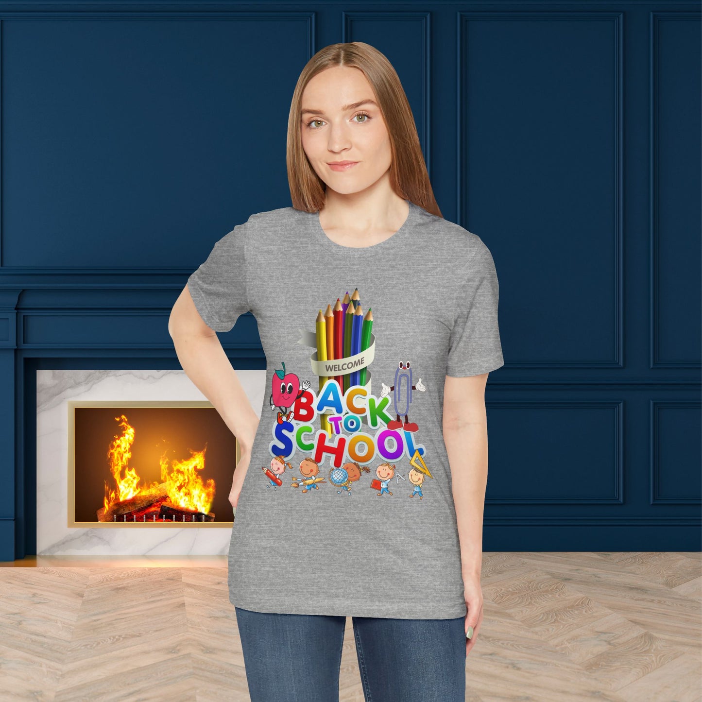 Welcome Back To School T-Shirt, Teacher T-Shirt, Teacher Back To school unisex jersey short sleeve.First Day Vibes T-Shirt.