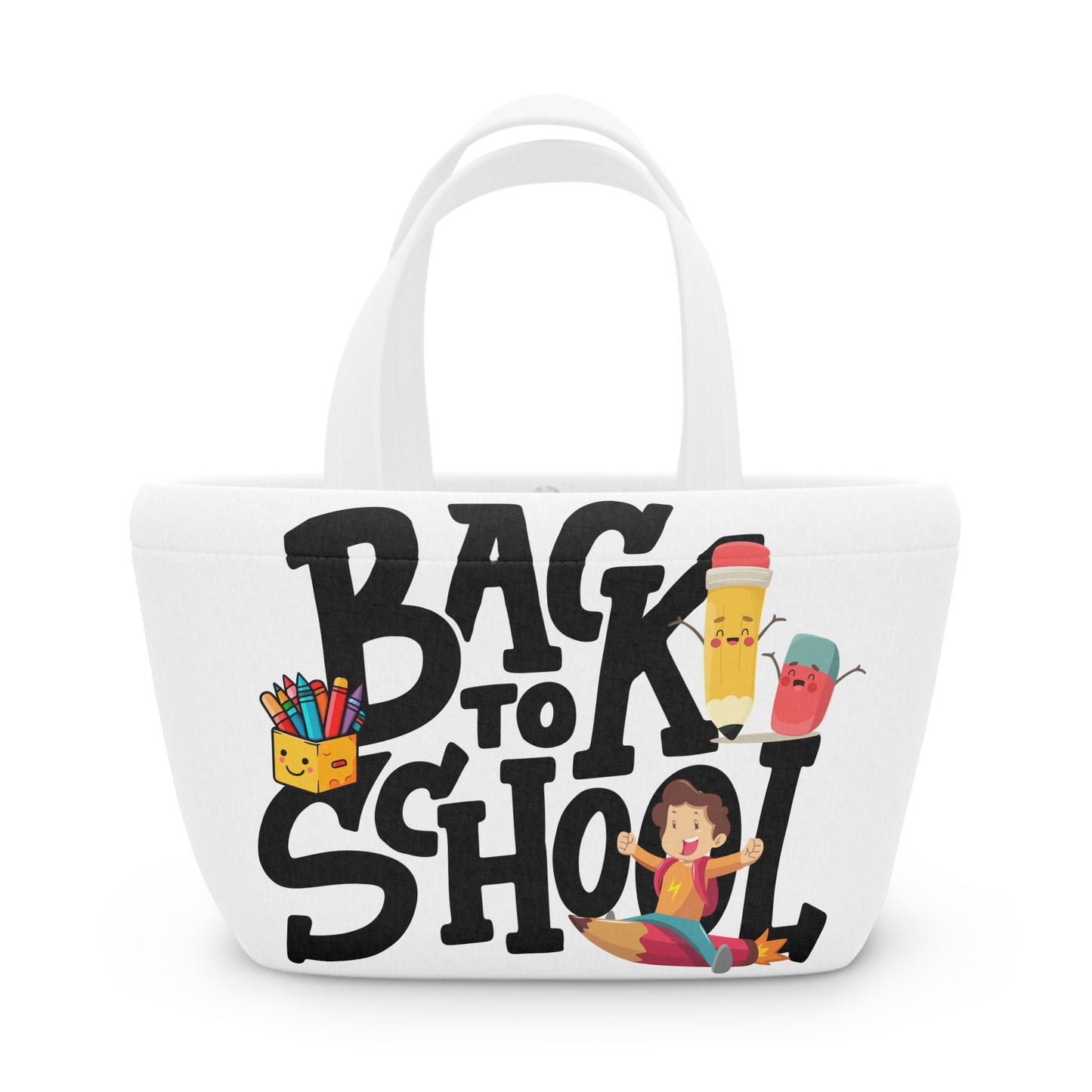 Back To School Lunch Bag, Back to Learning Lunch Bag, Ready for School Lunch Bag.