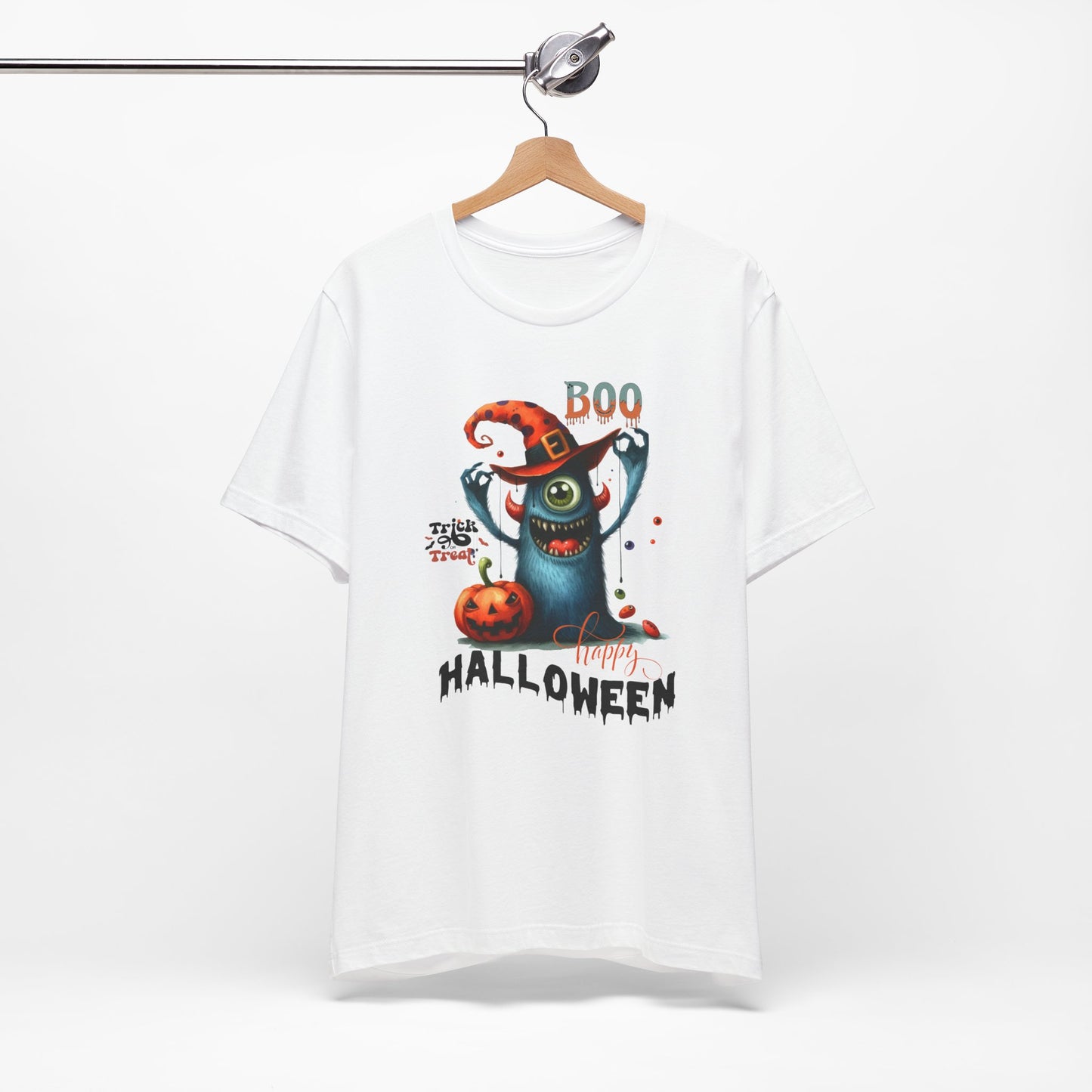 Boo Happy Halloween T-shirt, Happy Halloween T-shirt, Trick Or Treat T-shirt, Halloween T-shirt, Cool Halloween T-shirt, Spooky T-shirt,