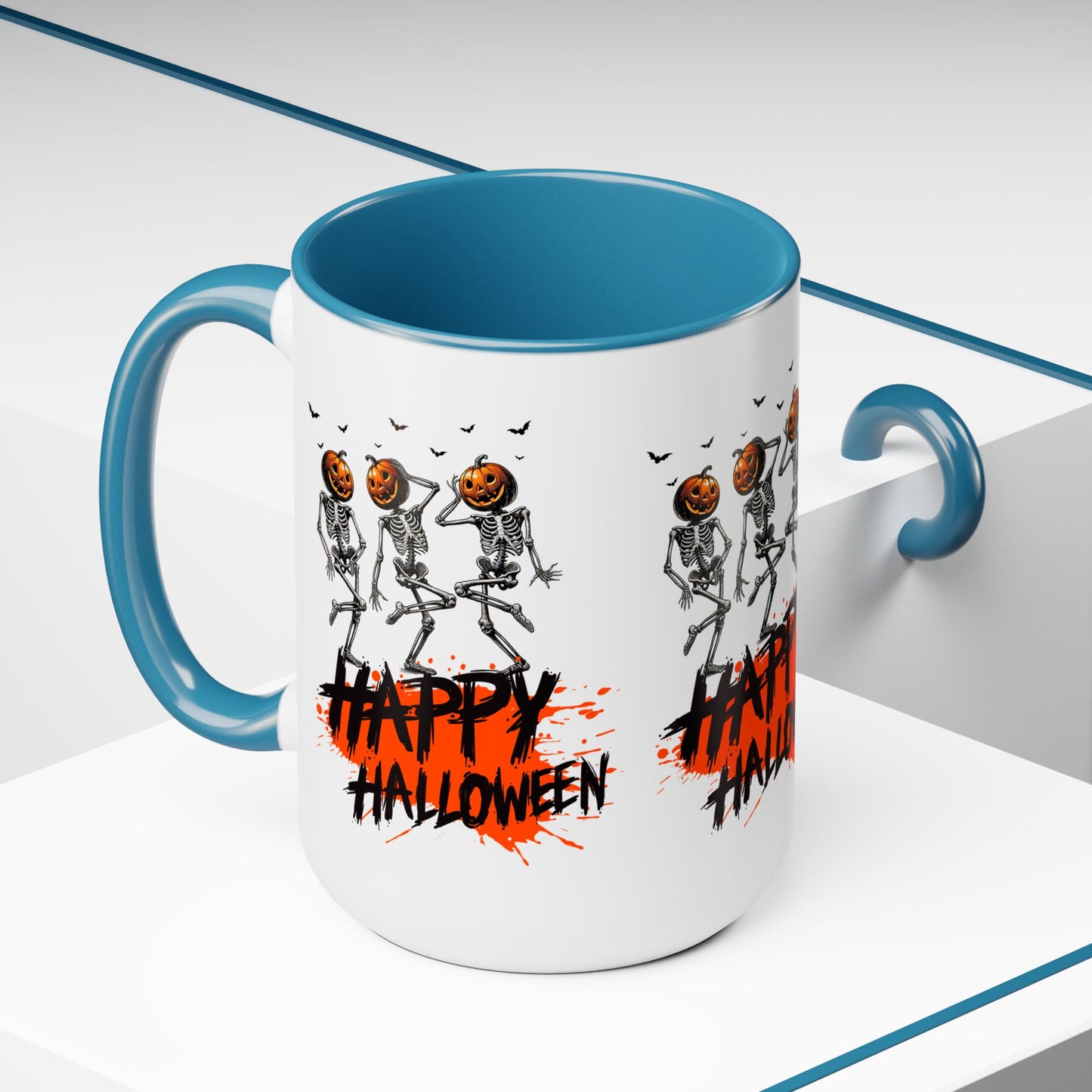 Happy Halloween Coffee Mug,  Let's Go Halloween Coffee Mug, Trick or Treat Halloween Coffee Mug, Cute Skeleton Coffee Mug, Spooky Season Halloween Coffee Mug.