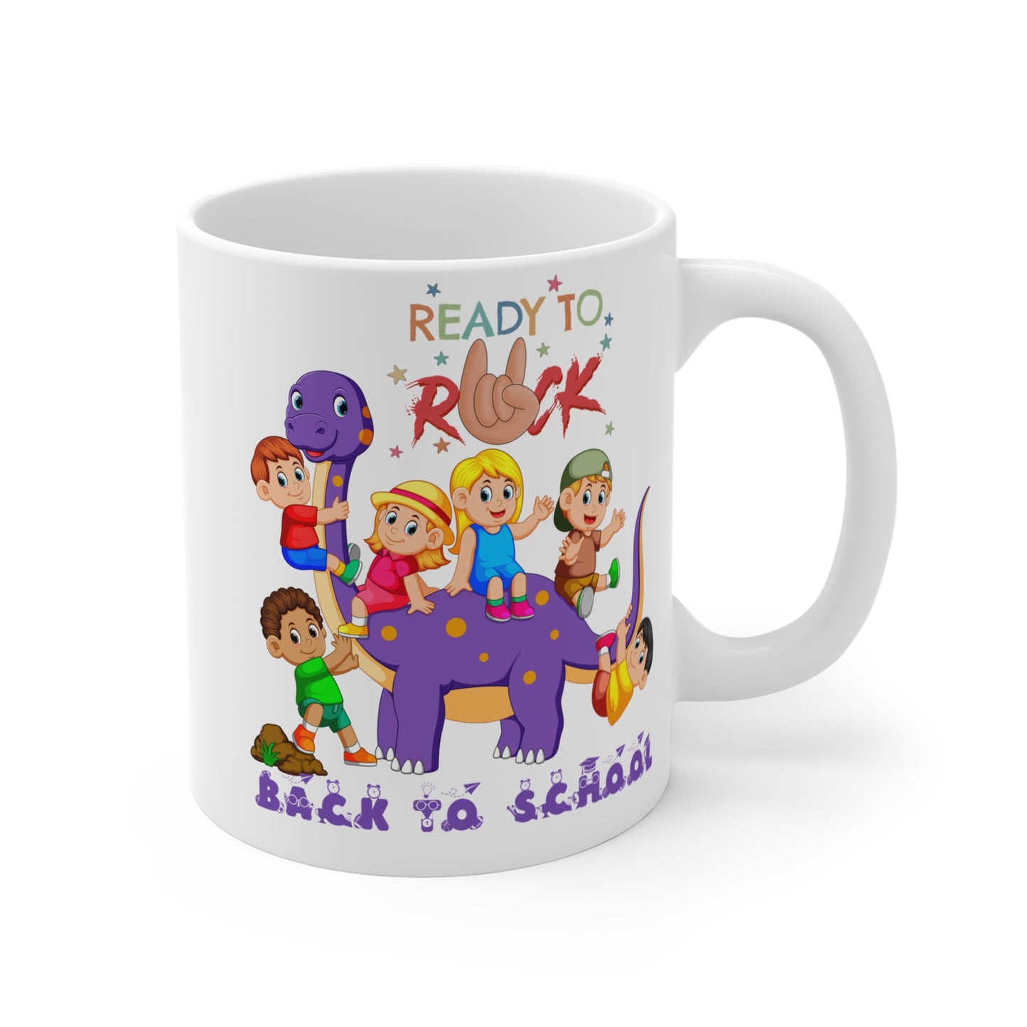 Ready To Rock Back To School Mug.11oz. Ready To Rule The School Mug.11oz. Ready for School Mug.