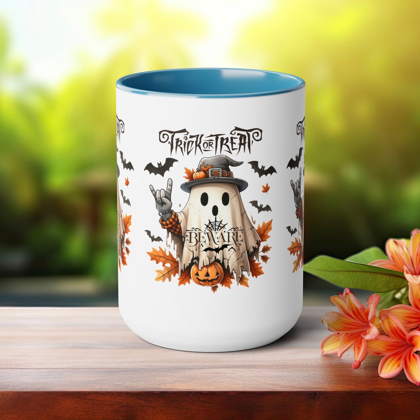 Happy Halloween Coffee Mug, Beware Halloween Coffee Mug, Trick or Treat Halloween Coffee Mug, Cute Skeleton Coffee Mug, Spooky Season Halloween Coffee Mug.