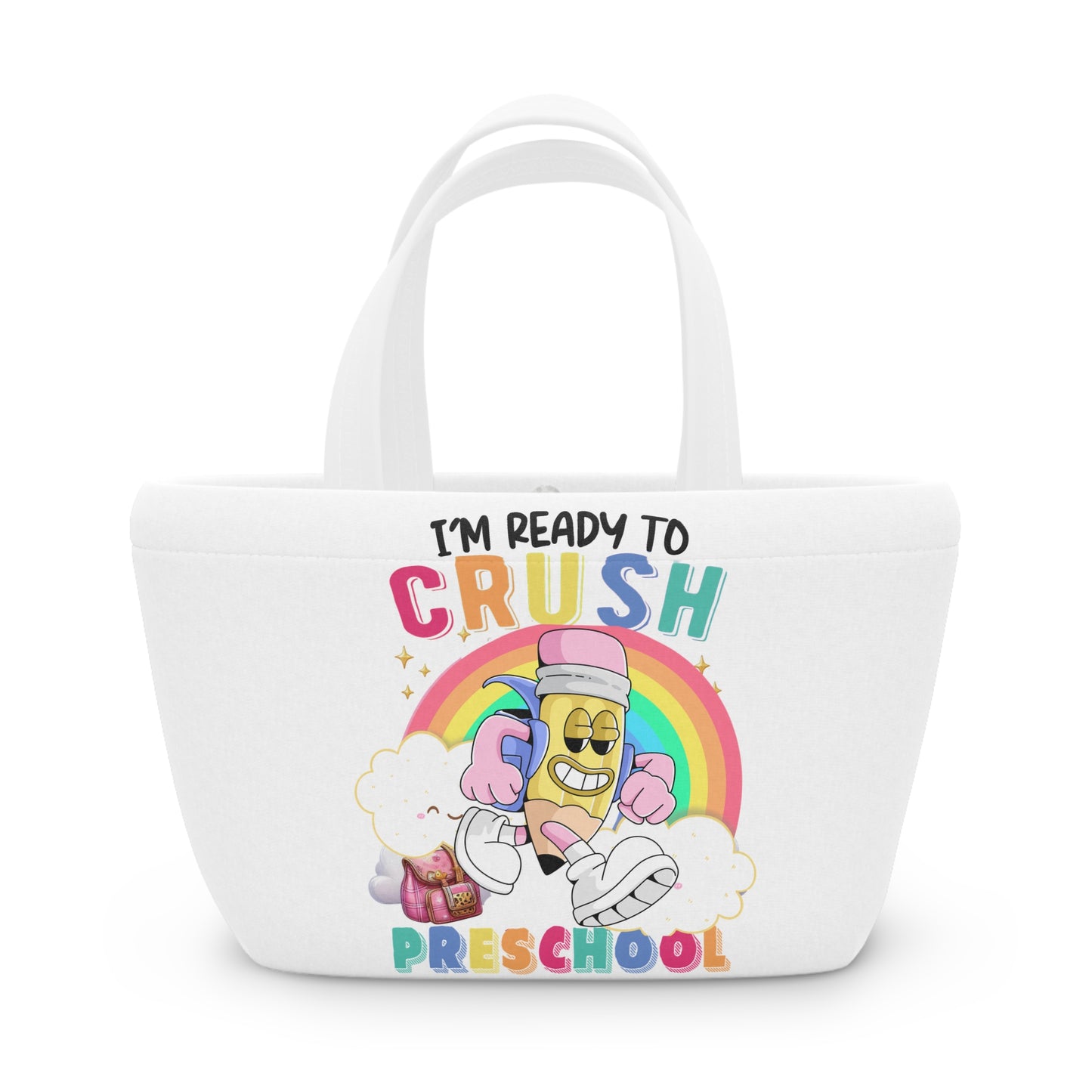 Back To School Lunch Bag, Back to Learning Lunch Bag, Ready for School Lunch Bag.