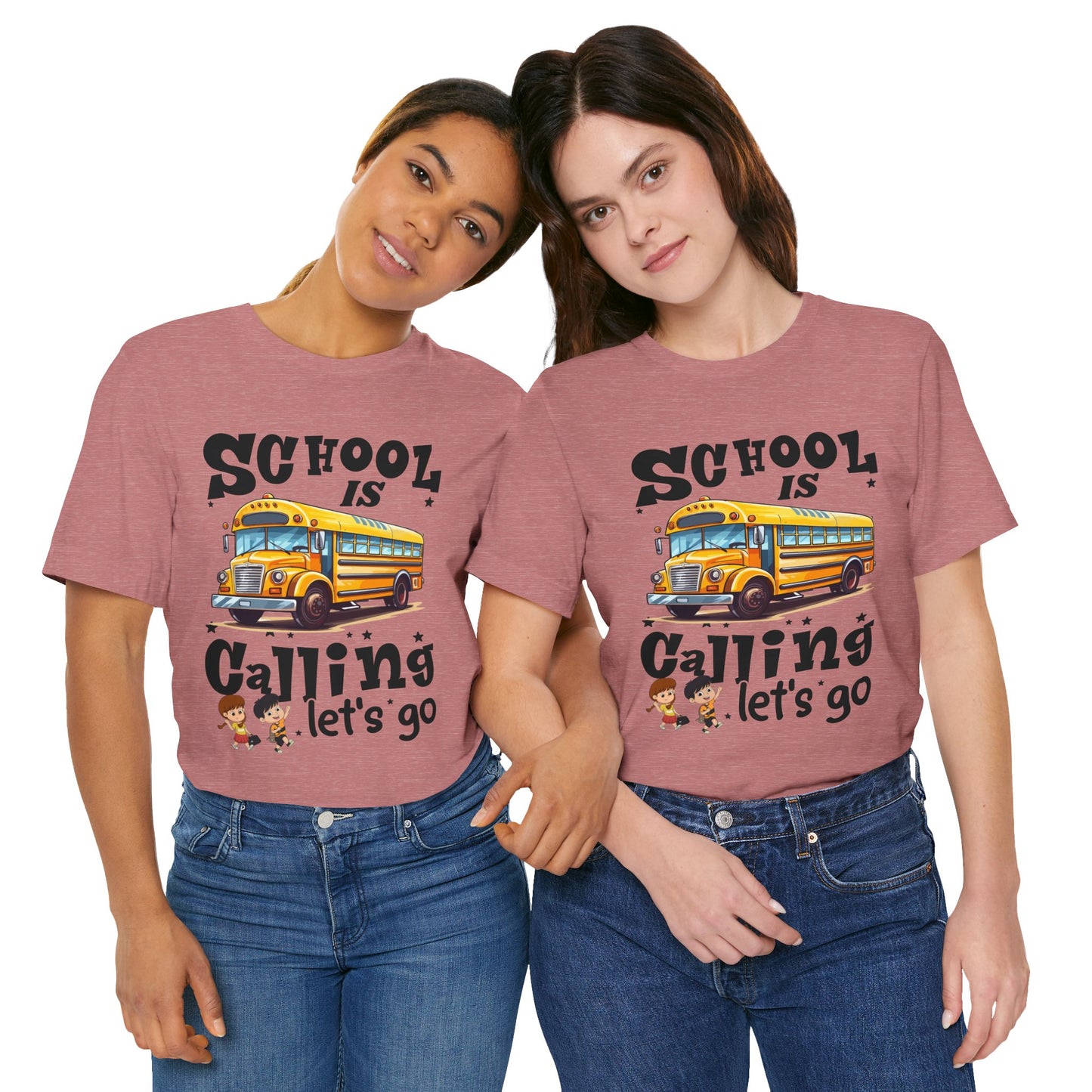 School Is calling T-shirt, First Day Of School T-Shirt, Teacher Back To school unisex jersey short sleeve.First Day Vibes T-Shirt.
