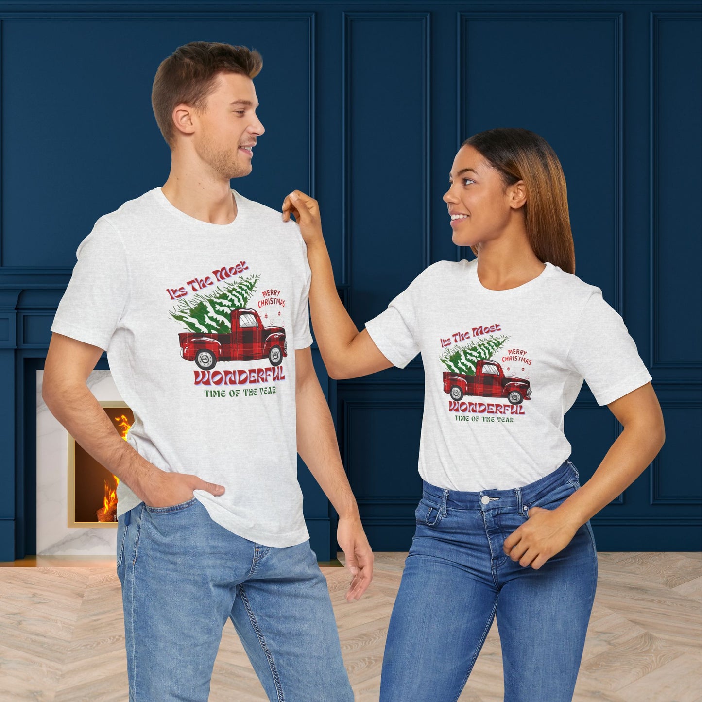 It's The Most Wonderful Time Of The Year Unisex Tee, Christmas Shirt, Christmas Outfit, Merry Christmas T-shirt, Merry Christmas 2024 T-shirt, Christmas Gift, Family Holiday Outfit.