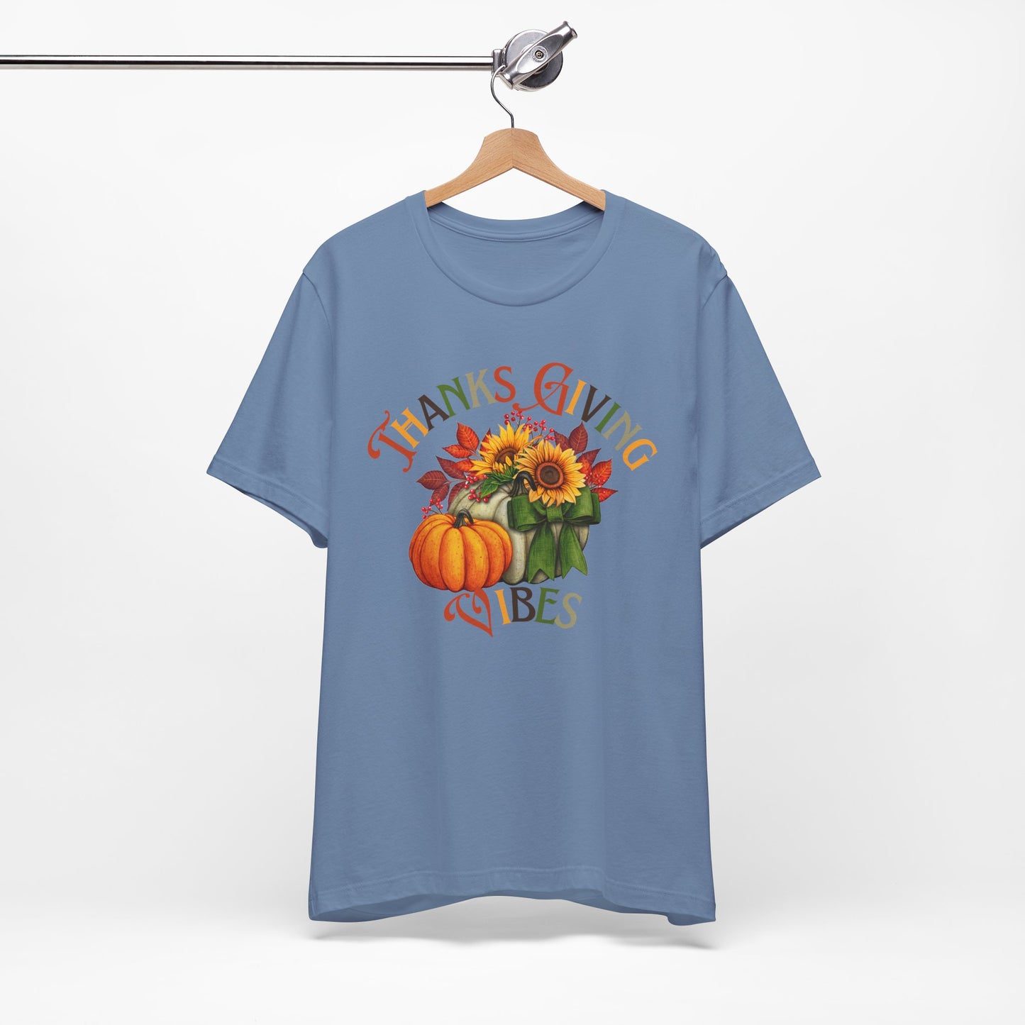 Thanks Giving  Vibes T-shirt, Happy Thanksgiving T-shirt, Happy thanksgiving 2024 T-shirt, Thanksgiving Gift,Turkey Shirt, Family Thanksgiving, Holiday Outfit.