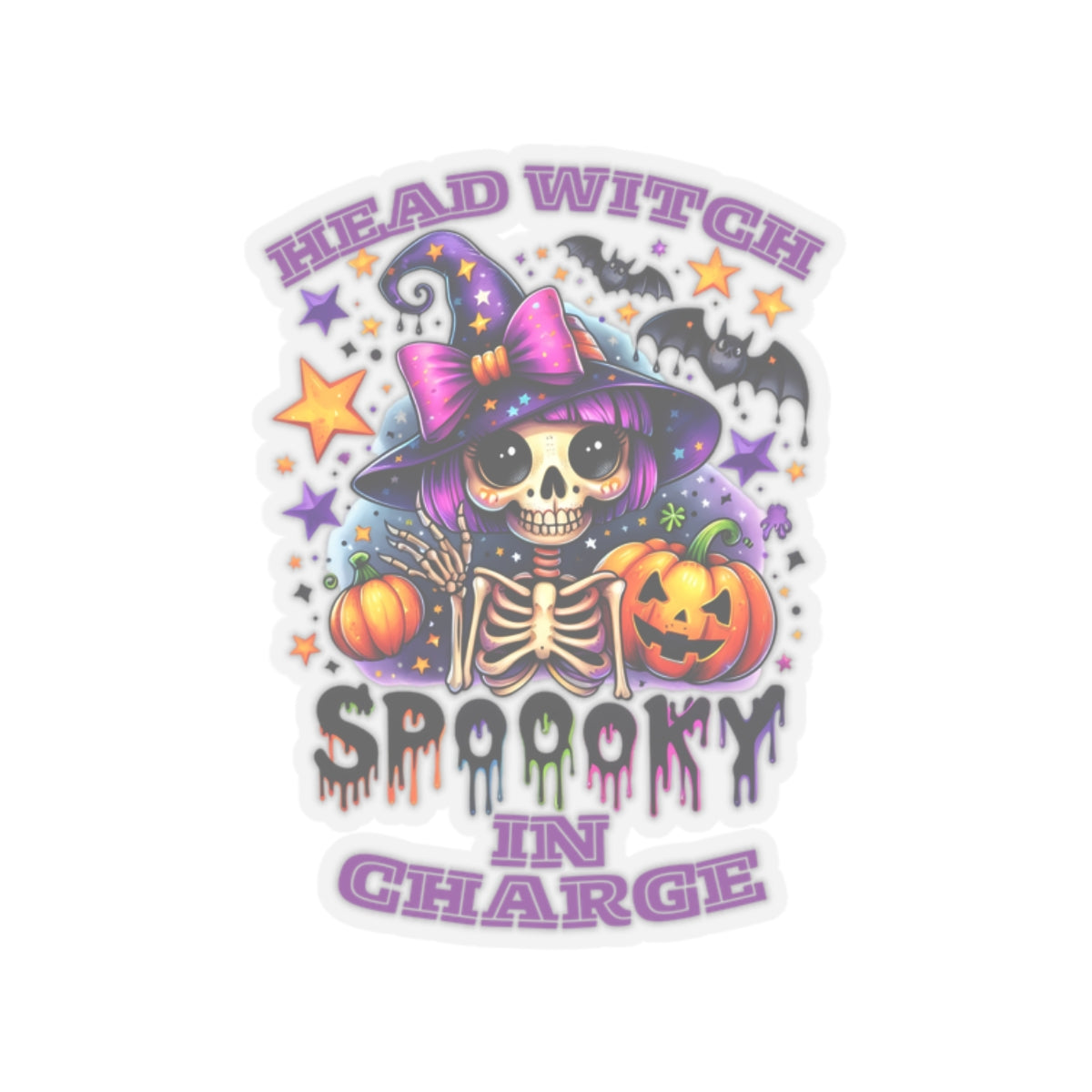 Head Witch In Charge Halloween Kiss-Cut Stickers, Spooky Vibes Happy Halloween Kiss-Cut Stickers, Happy Halloween Kiss-Cut Stickers, Spooky Season Kiss-Cut Stickers, Trick Or Treat Halloween Kiss-Cut Stickers.