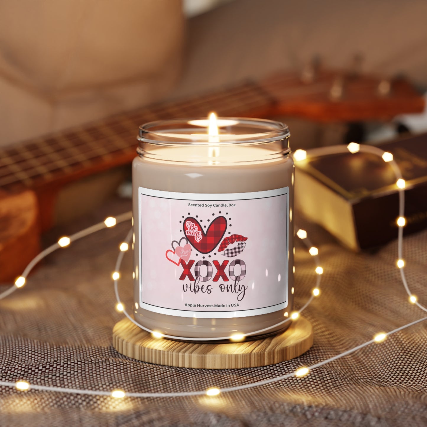 Happy valentines day Scented Soy Candle, 9oz