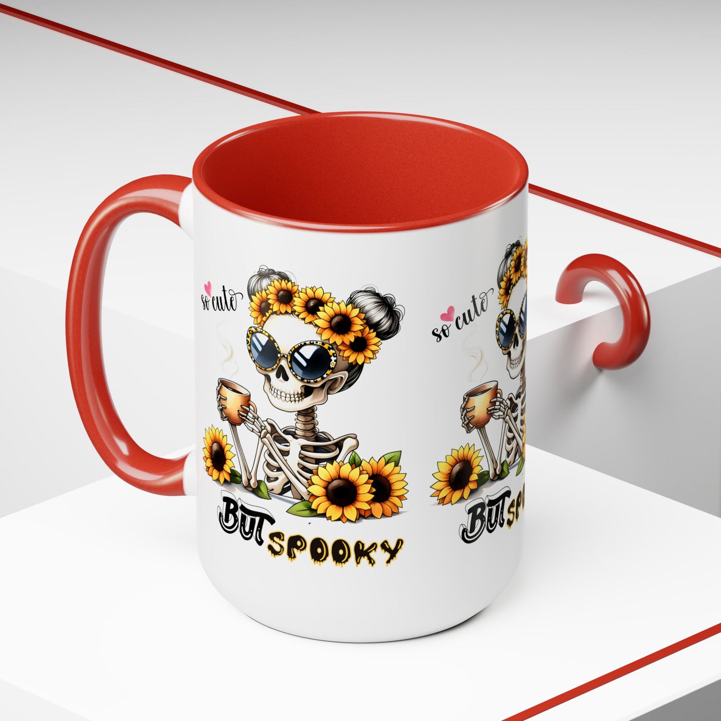 So cute But Spooky Halloween Coffee Mug,  Let's Go Halloween Coffee Mug, Trick or Treat Halloween Coffee Mug, Cute Skeleton Coffee Mug, Spooky Season Halloween Coffee Mug.