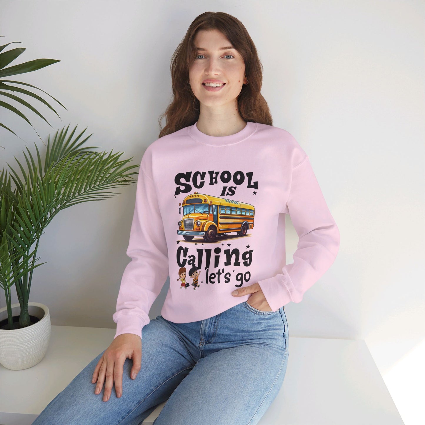 Back To school unisex heavy blend crewneck sweatshirt, We Love Teachers Sweatshirt,Teacher Back To school  Sweatshirt. First Day Vibes Sweatshirt.