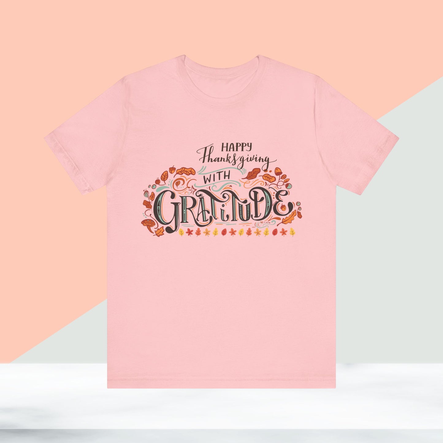 Happy Thanksgiving With Gratitude T-shirt, Happy thanksgiving 2024 T-shirt, Thanksgiving Gift,Turkey Shirt, Family Thanksgiving, Holiday Outfit.