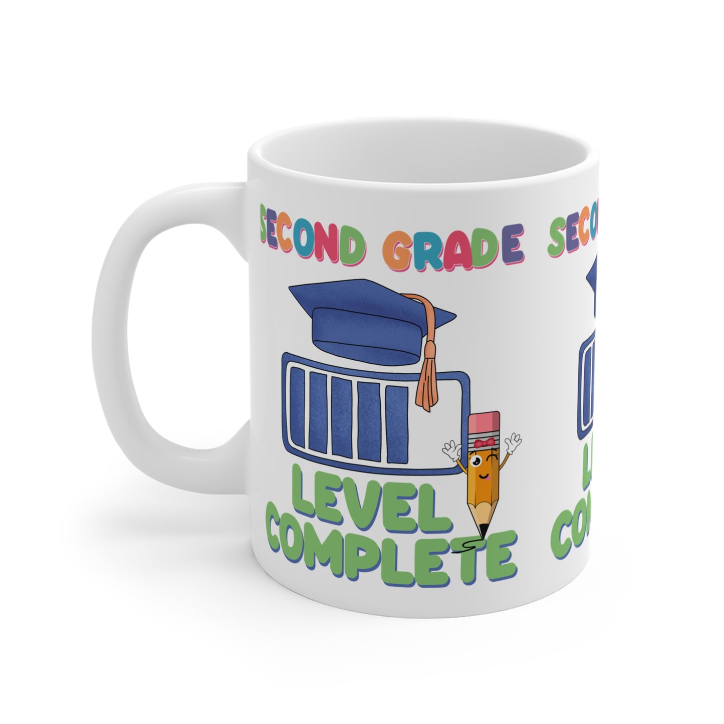 Second Grade Level Complete Mug, Back To School Mug.11oz. Ready To Rule The School Mug.11oz. Ready for School Mug.