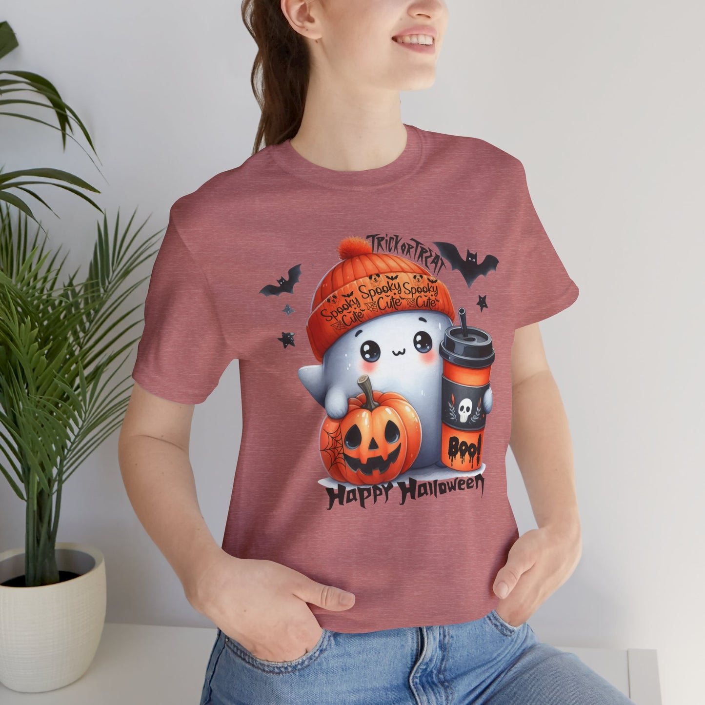 Spooky Cute Halloween T-shirt, Happy Halloween T-shirt, Trick Or Treat T-shirt, Halloween T-shirt, Cool Halloween T-shirt, Spooky T-shirt,