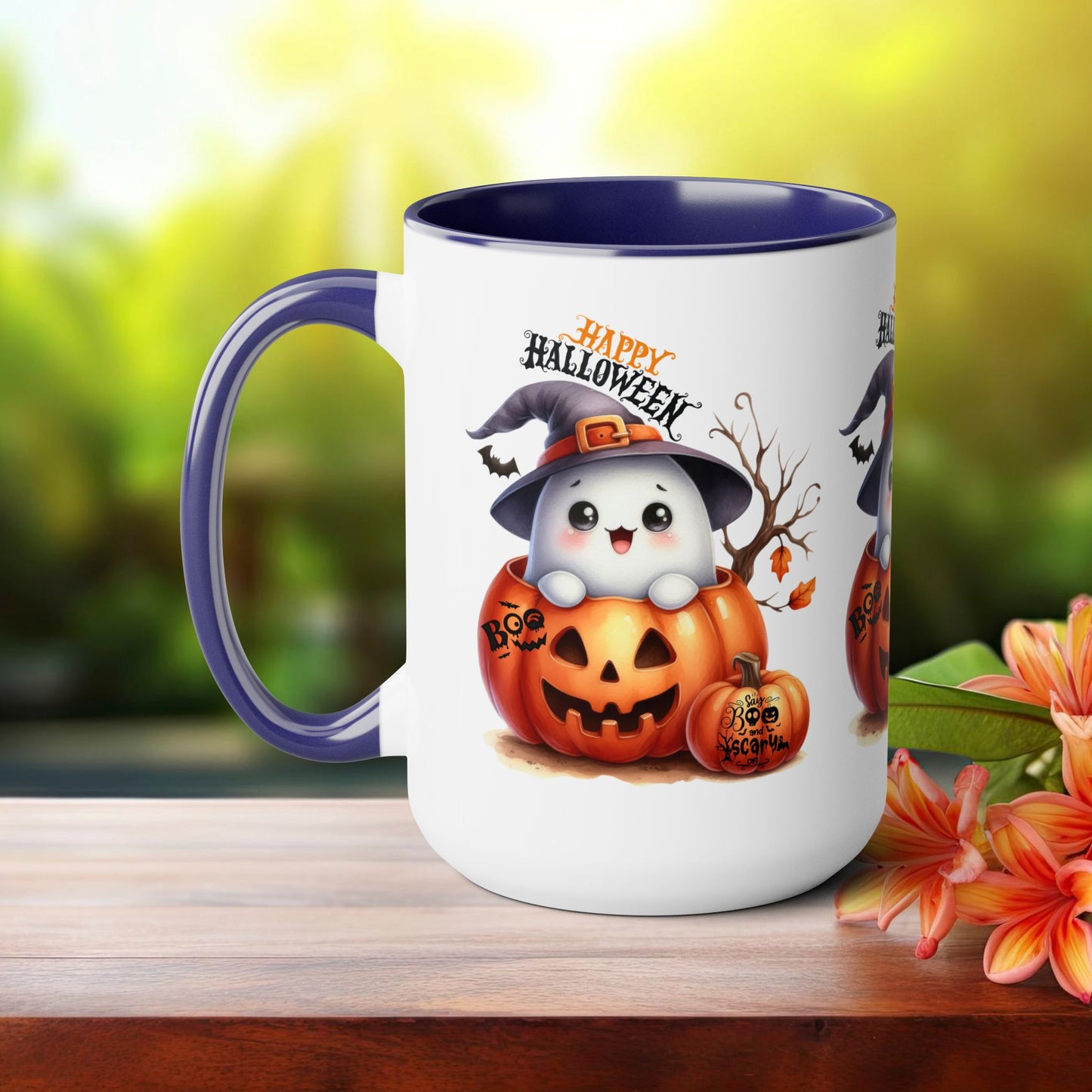 Happy Halloween Coffee Mug,  Let's Go Halloween Coffee Mug, Trick or Treat Halloween Coffee Mug, Cute Skeleton Coffee Mug, Spooky Season Halloween Coffee Mug.