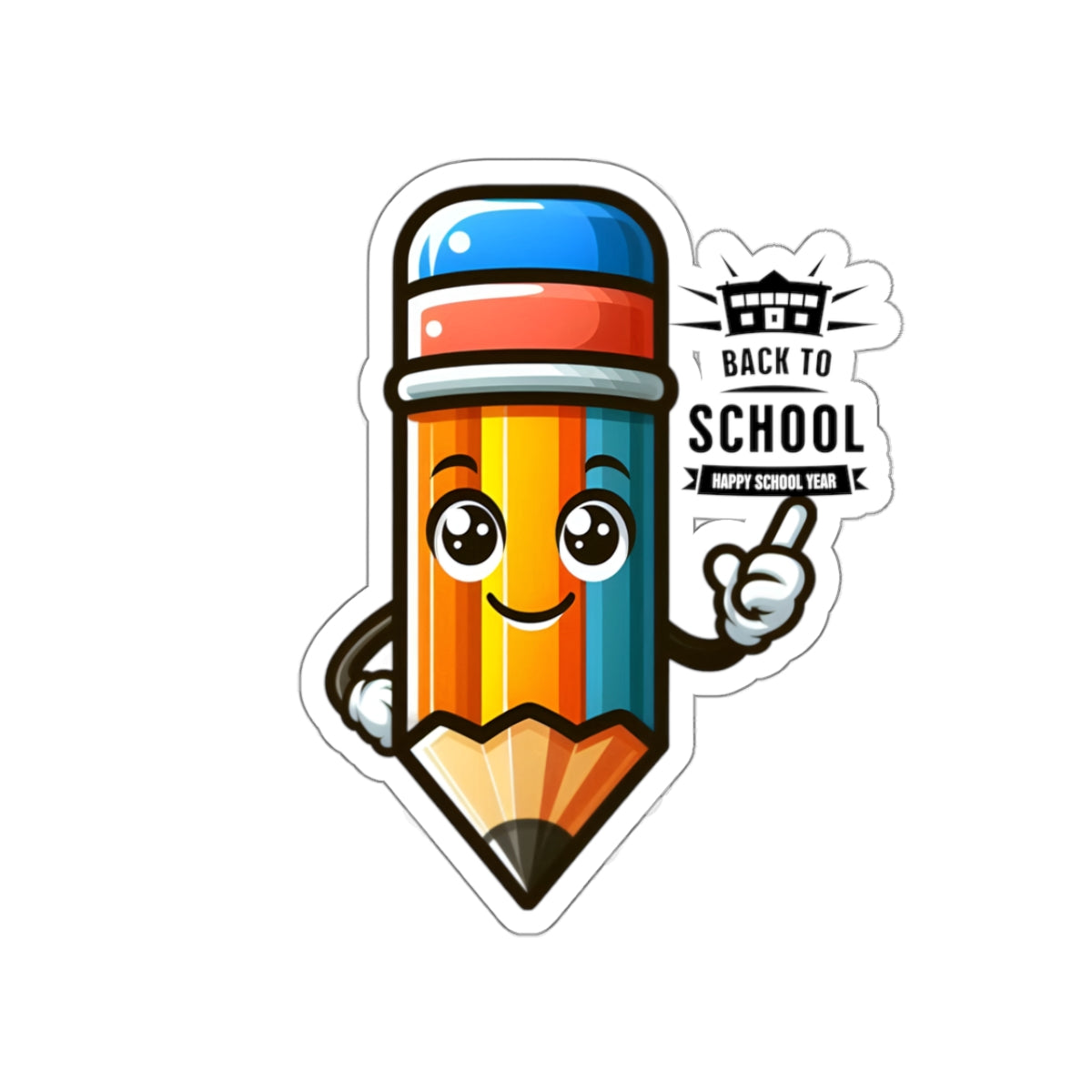 Happy School Year Back To School Kiss-Cut Stickers, First Grade Squad Kiss-Cut Stickers, Gift for First graders, Ready for School, Back to Learning.