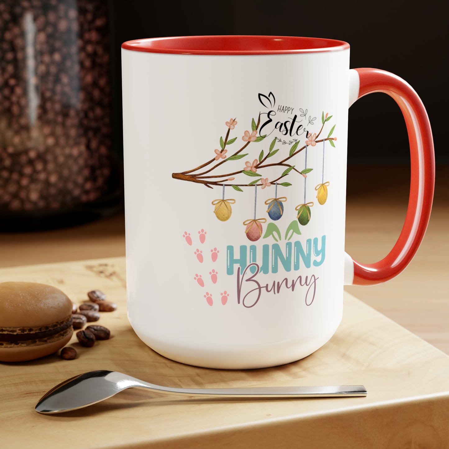 Hunny Bunny Two-Tone Coffee Mugs, 15oz