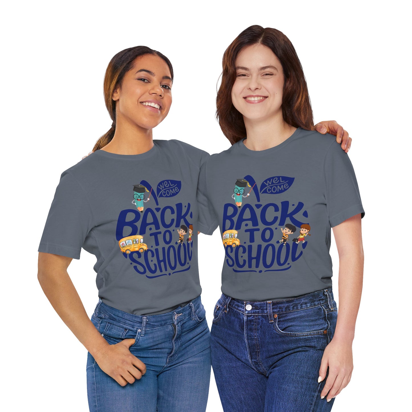 Welcome Back To School T-Shirt, Teacher T-Shirt, Teacher Back To school unisex jersey short sleeve.First Day Vibes T-Shirt.