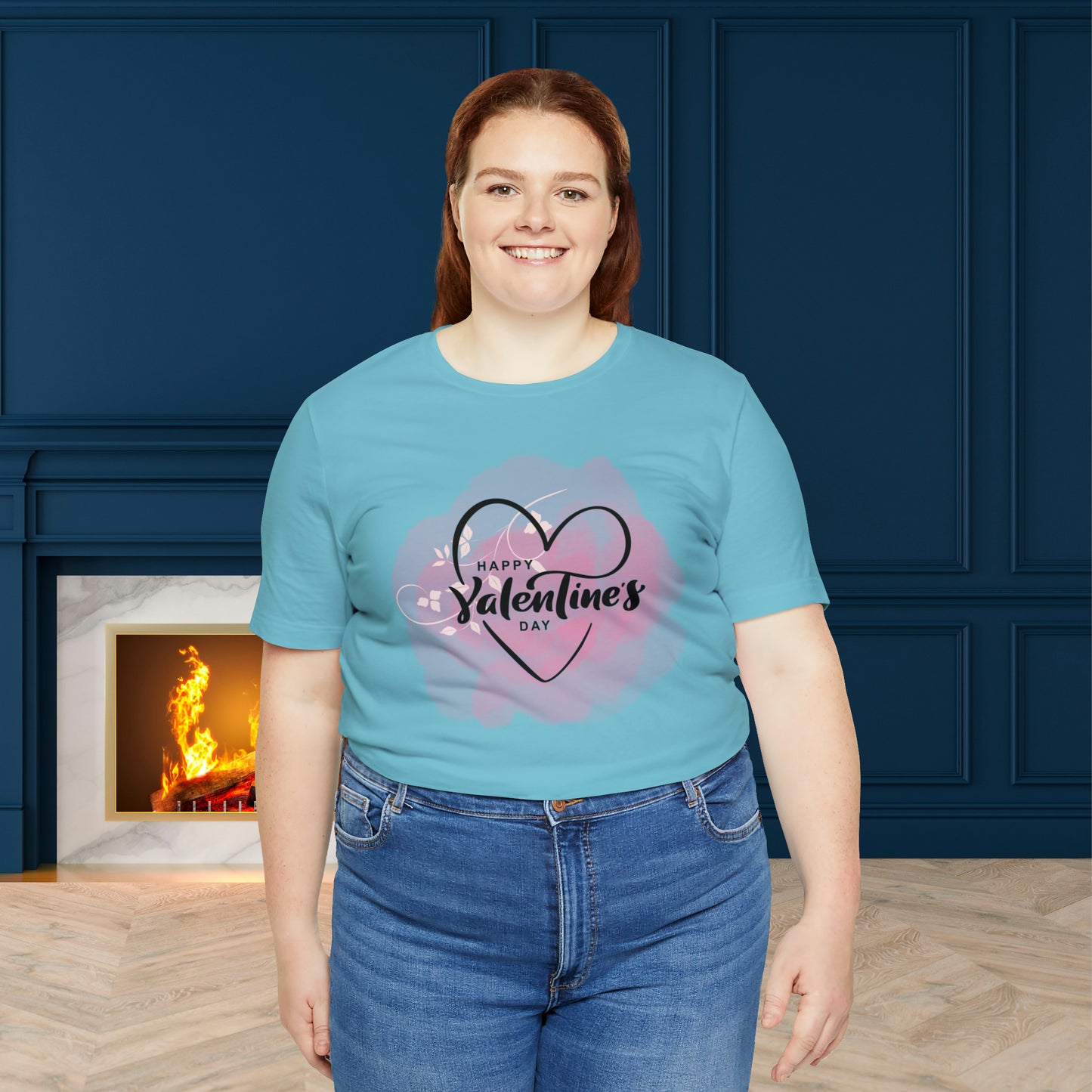 Happy valentines day Unisex Jersey Short Sleeve Tee