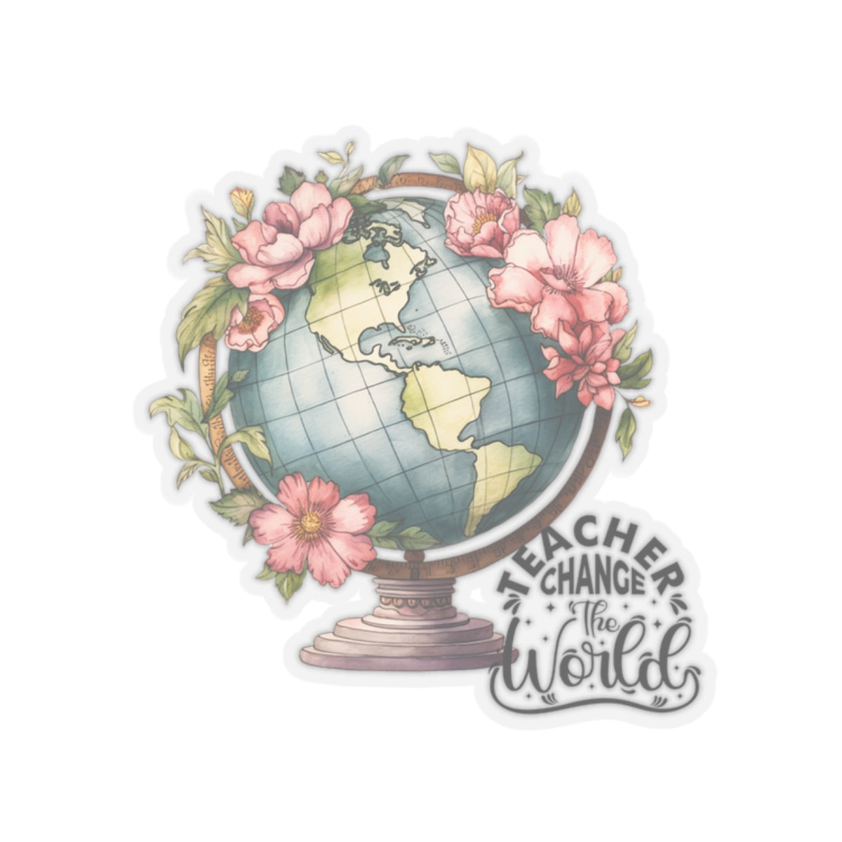 Teacher Change The World Back To School Kiss-Cut Stickers, First Grade Squad Kiss-Cut Stickers, Gift for First graders, Ready for School, Back to Learning.