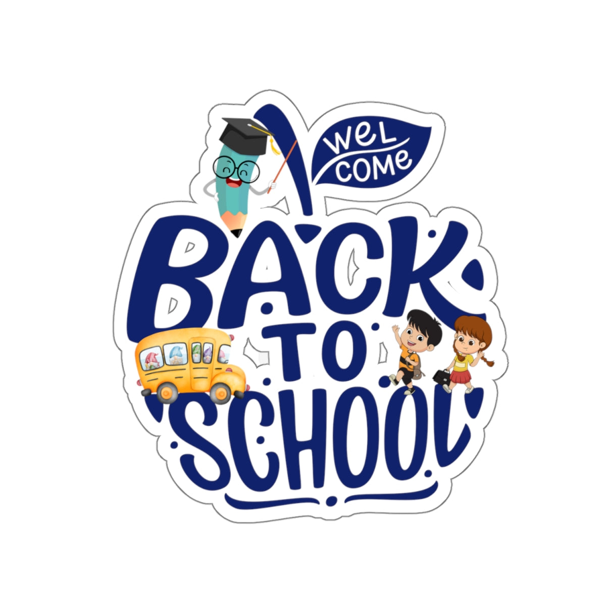 Back To School Kiss-Cut Stickers, First Grade Squad Kiss-Cut Stickers, Gift for First graders, Ready for School, Back to Learning.
