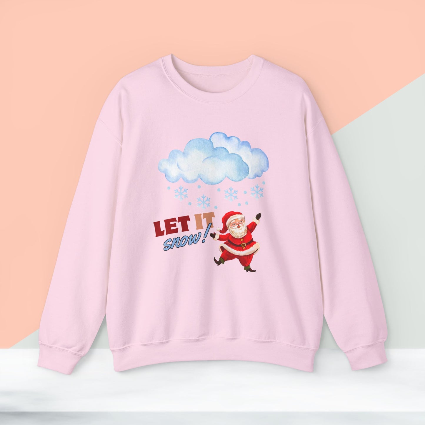 Let It Snow Christmas Sweatshirt - Unisex Heavy Blend, Merry Christmas, Festive, Christmas Gift, Crewneck, merry Christmas Sweatshirt, Christmas Sweatshirt  Christmas Gift, Festive Sweatshirt.