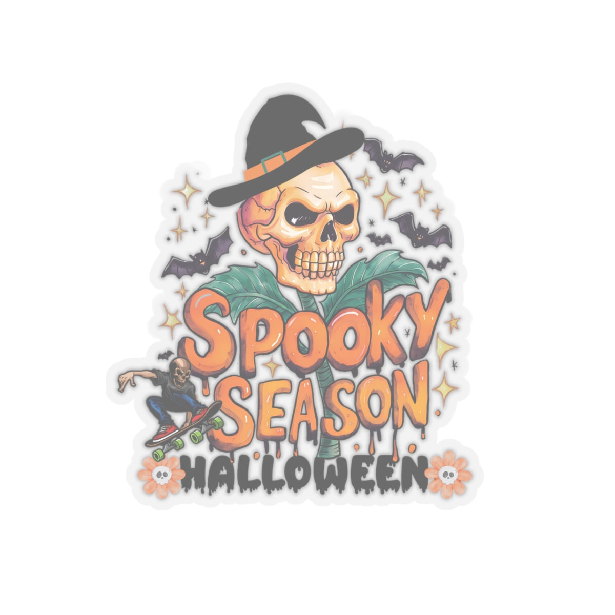 Stay Spooky Halloween Kiss-Cut Stickers, Spooky Vibes Happy Halloween Kiss-Cut Stickers, Happy Halloween Kiss-Cut Stickers, Spooky Season Kiss-Cut Stickers, Trick Or Treat Halloween Kiss-Cut Stickers.