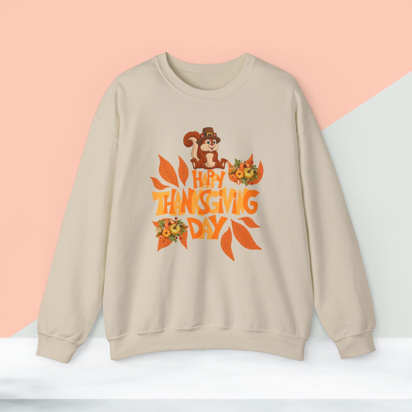 HappyThanksgiving Day Sweatshirt - Unisex Heavy Blend, Happy Thanksgiving2024 Sweatshirt, Thanksgiving Gift, Festive Sweatshirt.