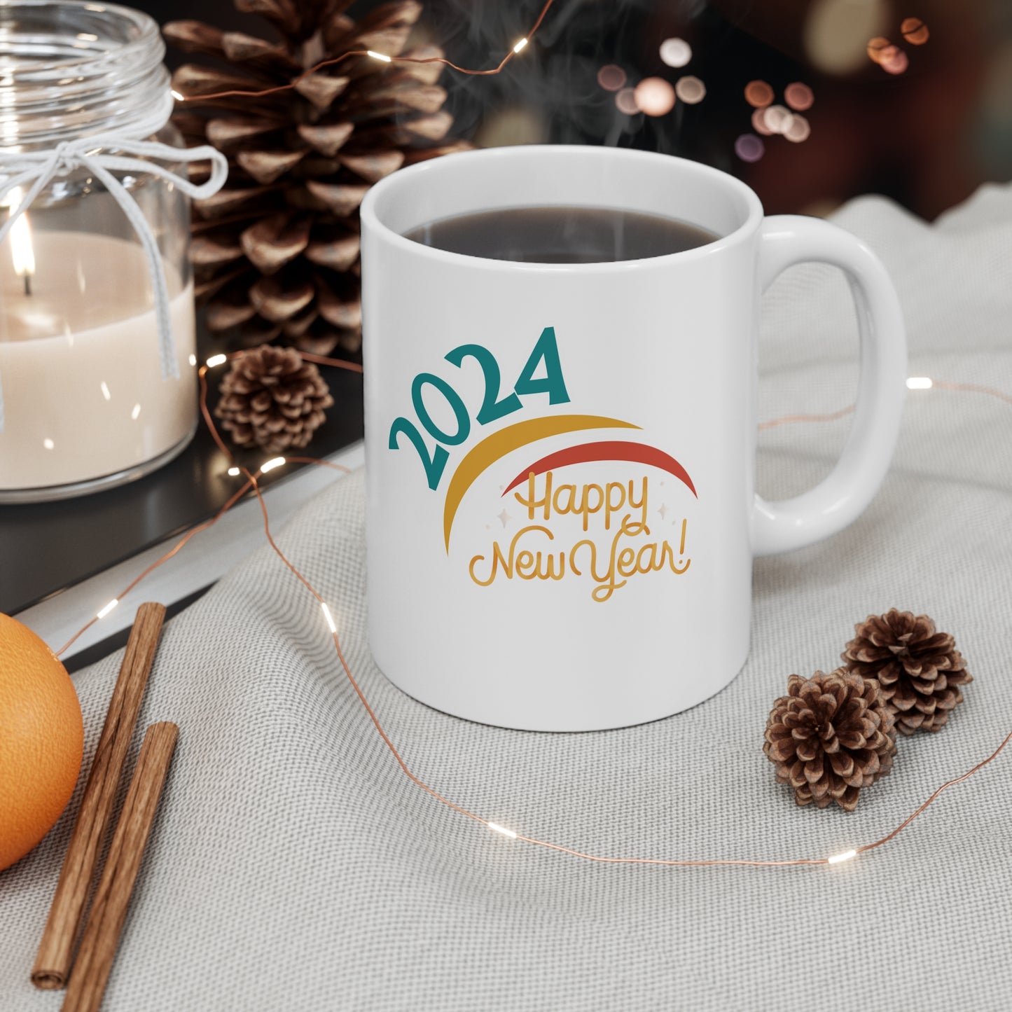 Happy New Year Ceramic Mug 11oz