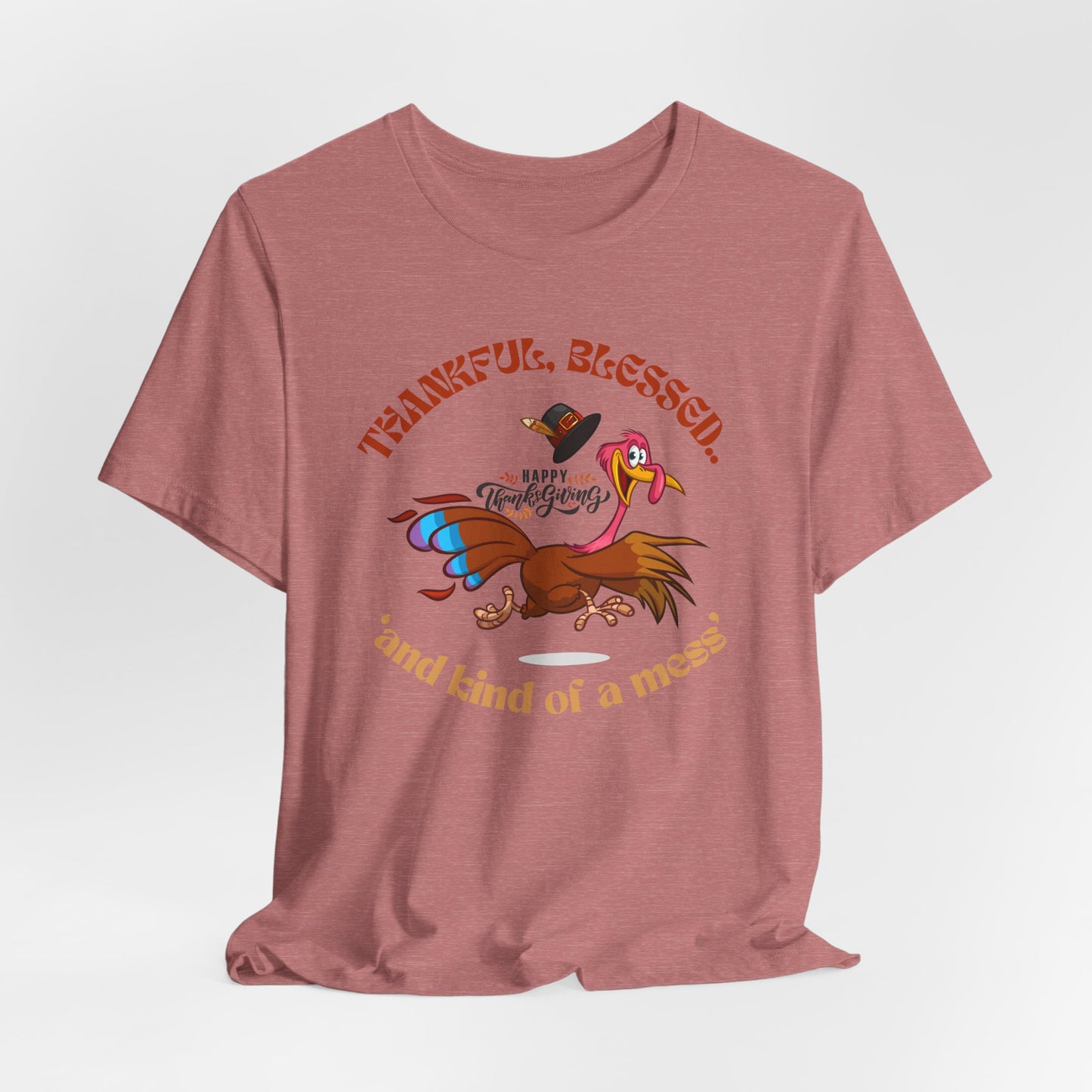 Thankful Blessed T-shirt, Happy Thanksgiving T-shirt, Happy Thanksgiving T-shirt, Happy thanksgiving 2024 T-shirt, Thanksgiving Gift,Turkey Shirt, Family Thanksgiving, Holiday Outfit.