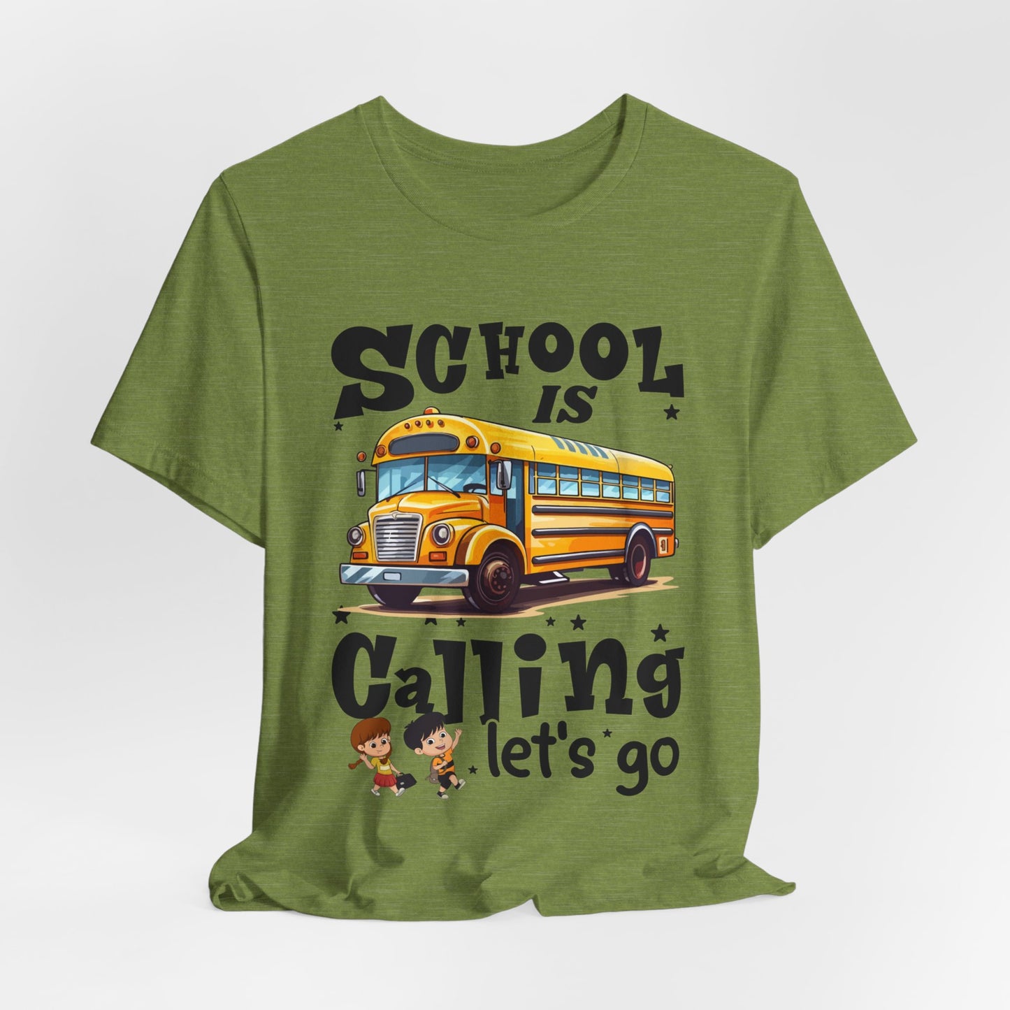 School Is calling T-shirt, First Day Of School T-Shirt, Teacher Back To school unisex jersey short sleeve.First Day Vibes T-Shirt.