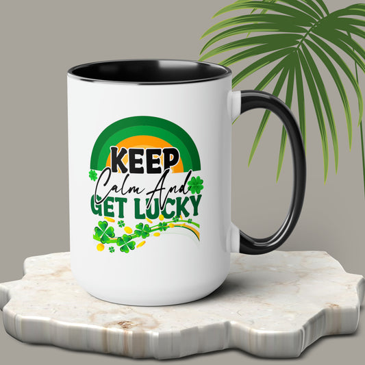 St Patrick's Day two-Tone Coffee Mugs, 15oz