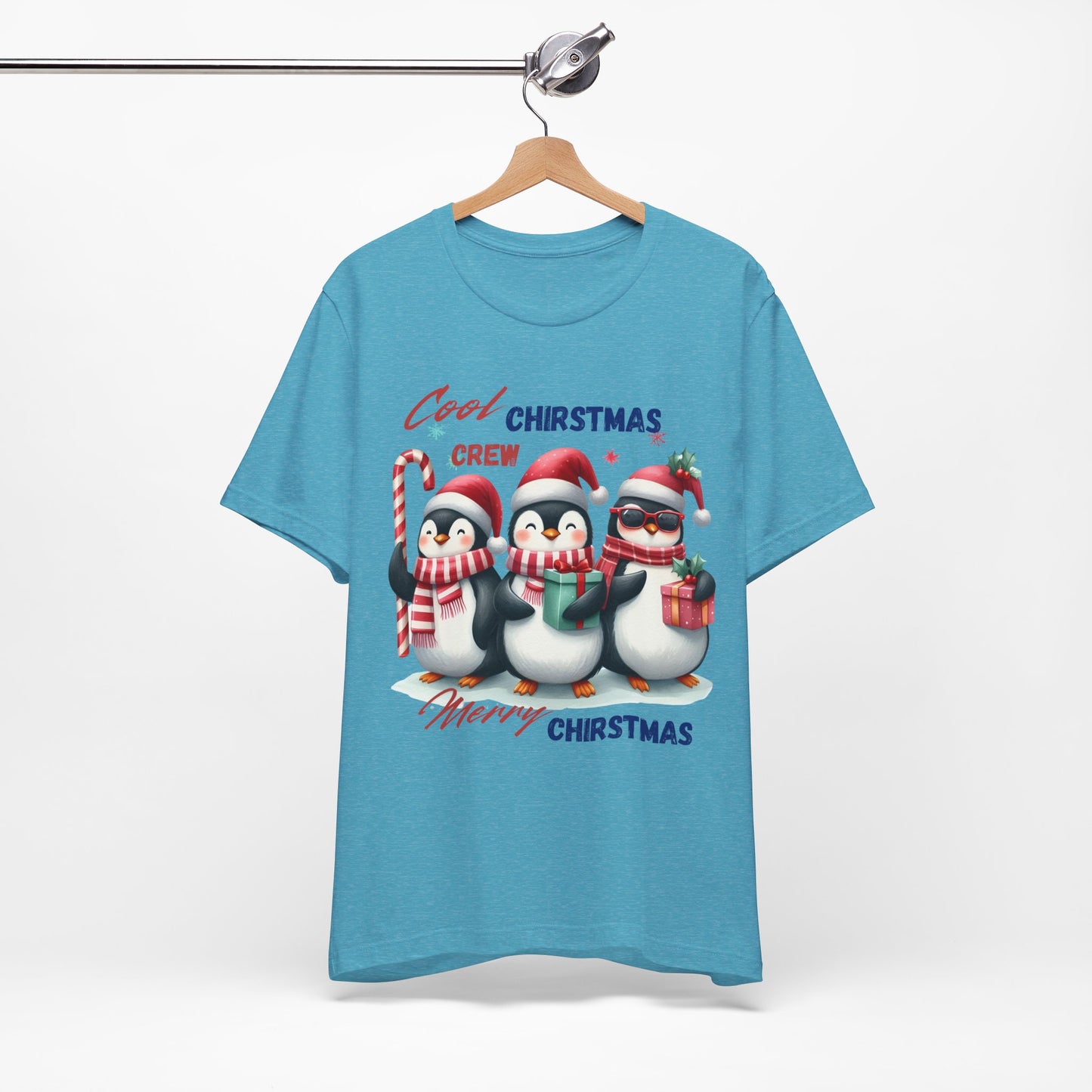 Cool Christmas Crew Unisex Tee, Christmas Shirt, Christmas Outfit, Merry Christmas T-shirt, Merry Christmas 2024 T-shirt, Christmas Gift, Family Holiday Outfit.