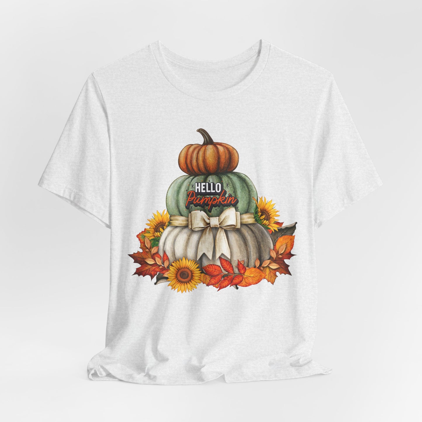 Hello Pumpkin Thanksgiving T-shirt, Happy thanksgiving 2024 T-shirt, Thanksgiving Gift,Turkey Shirt, Family Thanksgiving, Holiday Outfit.