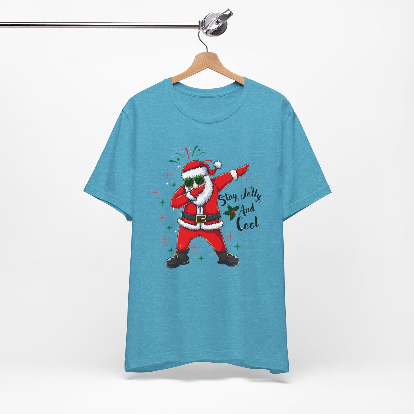 Stay Jolly And Cool Christmas Unisex Tee, Christmas Shirt, Christmas Outfit, Merry Christmas T-shirt, Merry Christmas 2024 T-shirt, Christmas Gift, Family Holiday Outfit.