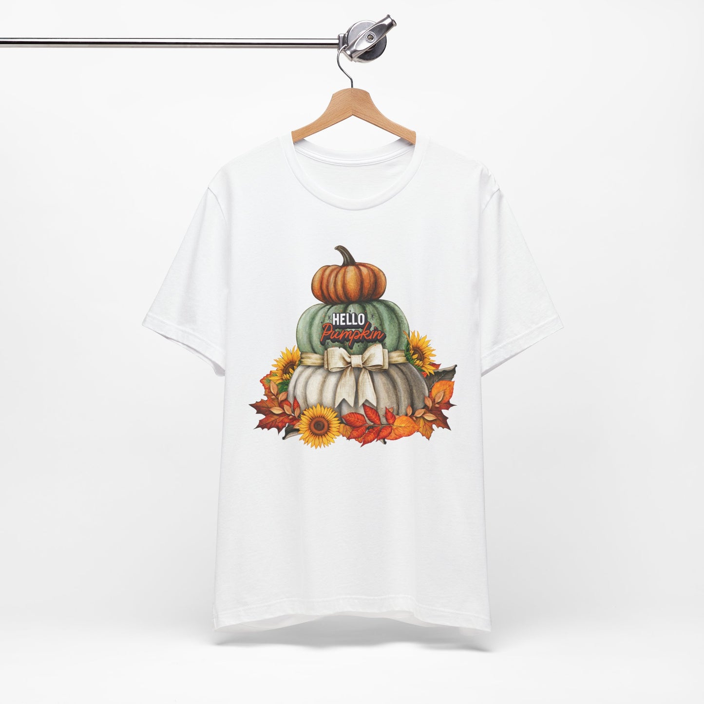 Hello Pumpkin Thanksgiving T-shirt, Happy thanksgiving 2024 T-shirt, Thanksgiving Gift,Turkey Shirt, Family Thanksgiving, Holiday Outfit.