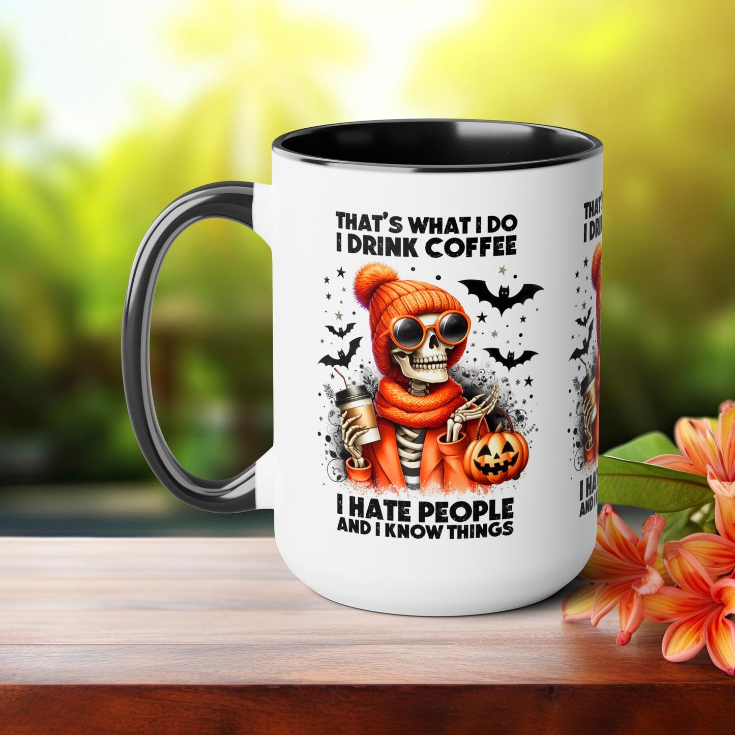 Happy Halloween Coffee Mug,  Let's Go Halloween Coffee Mug, Trick or Treat Halloween Coffee Mug, Cute Skeleton Coffee Mug, Spooky Season Halloween Coffee Mug.