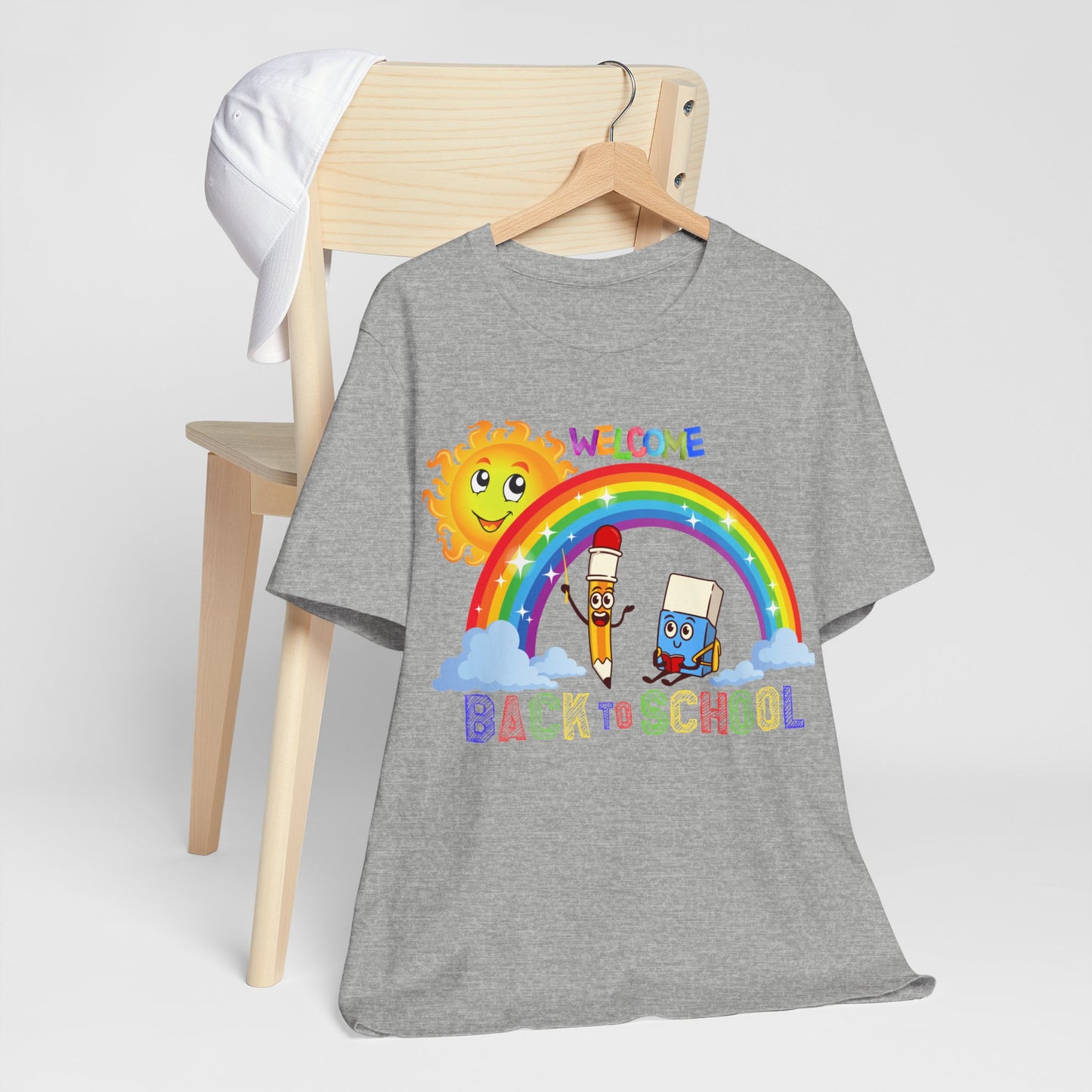 Welcome Back To School T-Shirt, Hello Teacher T-Shirt, Back To School T-Shirt, Teach Love Inspire Teacher Shirt, Teacher Back To school unisex jersey short sleeve.First Day Vibes T-Shirt.