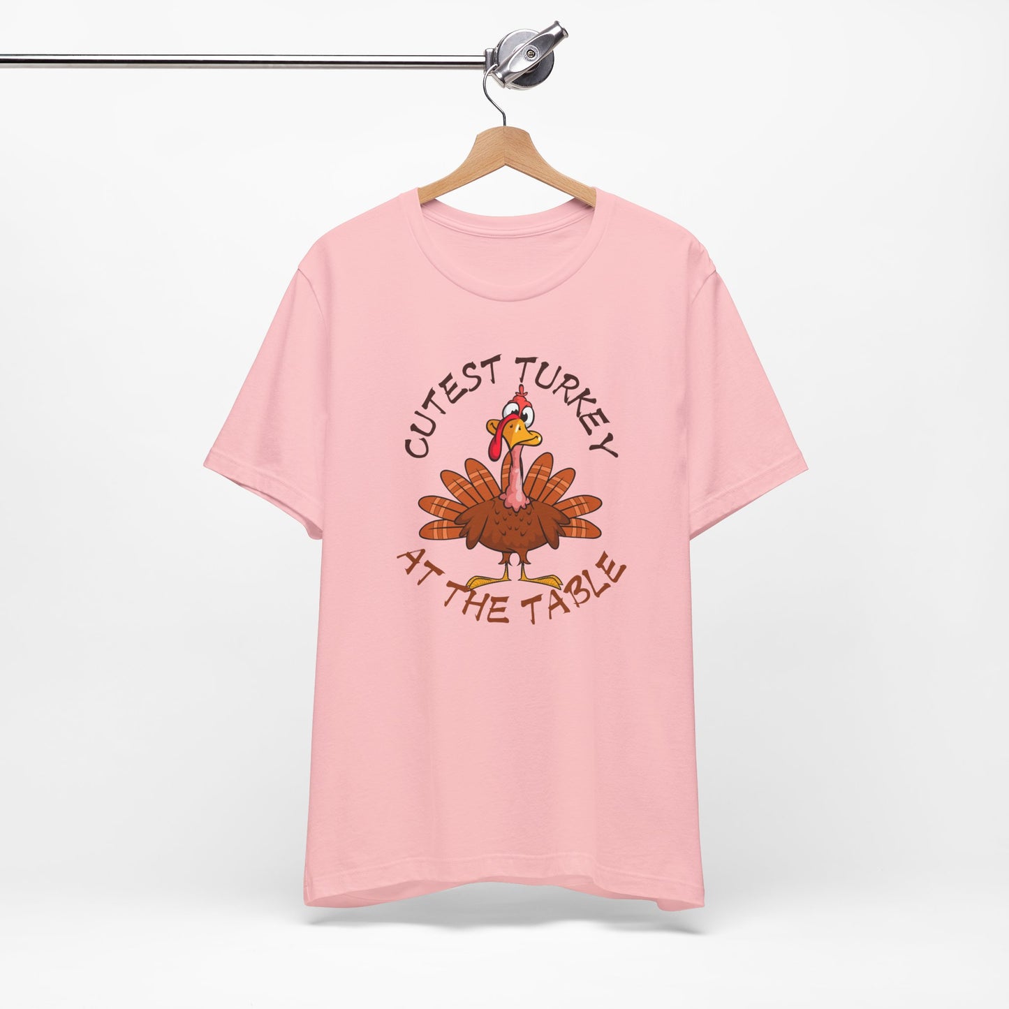 Cutest Turkey At The Table T-shirt, Happy Thanksgiving T-shirt, Happy thanksgiving 2024 T-shirt, Thanksgiving Gift,Turkey Shirt, Family Thanksgiving, Holiday Outfit.